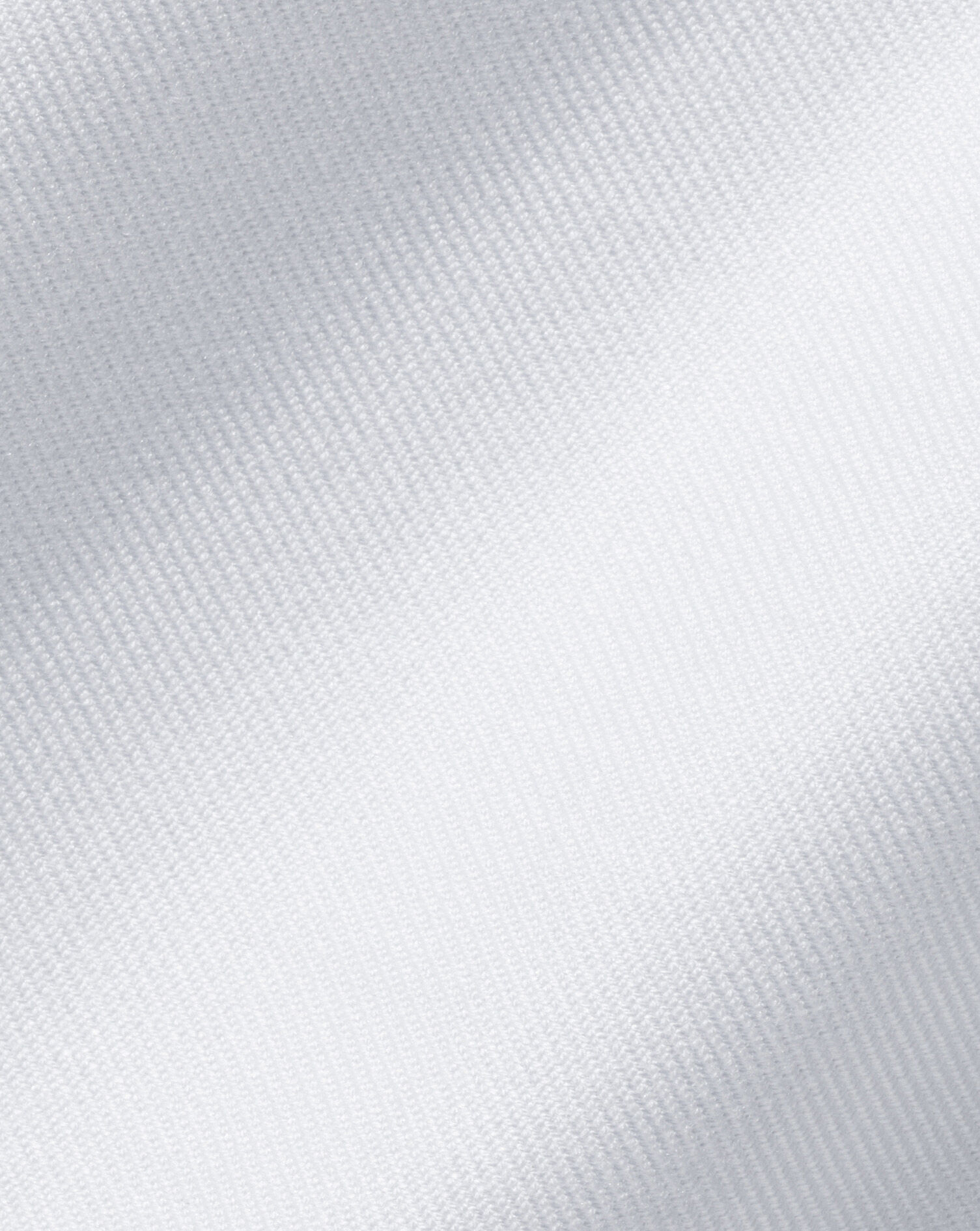 Semi-Spread Collar Egyptian Cotton Twill Shirt - White