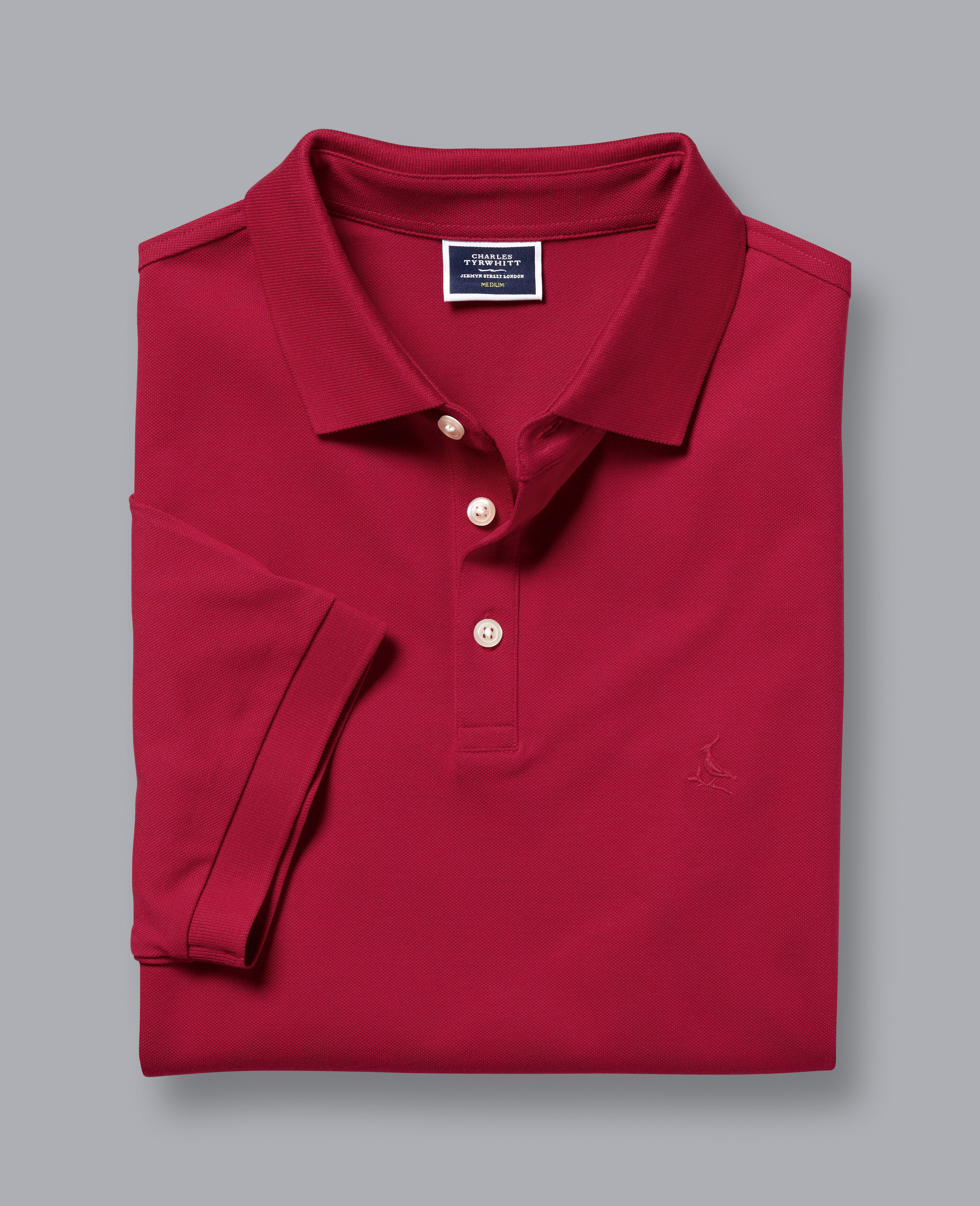 Tyrwhitt Pique Polo - Red