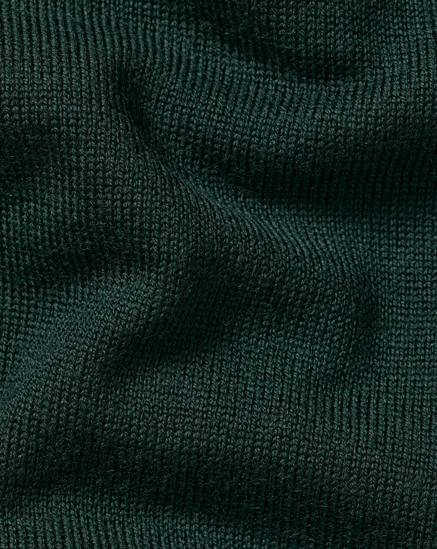 Merino Polo Sweater - Forest Green