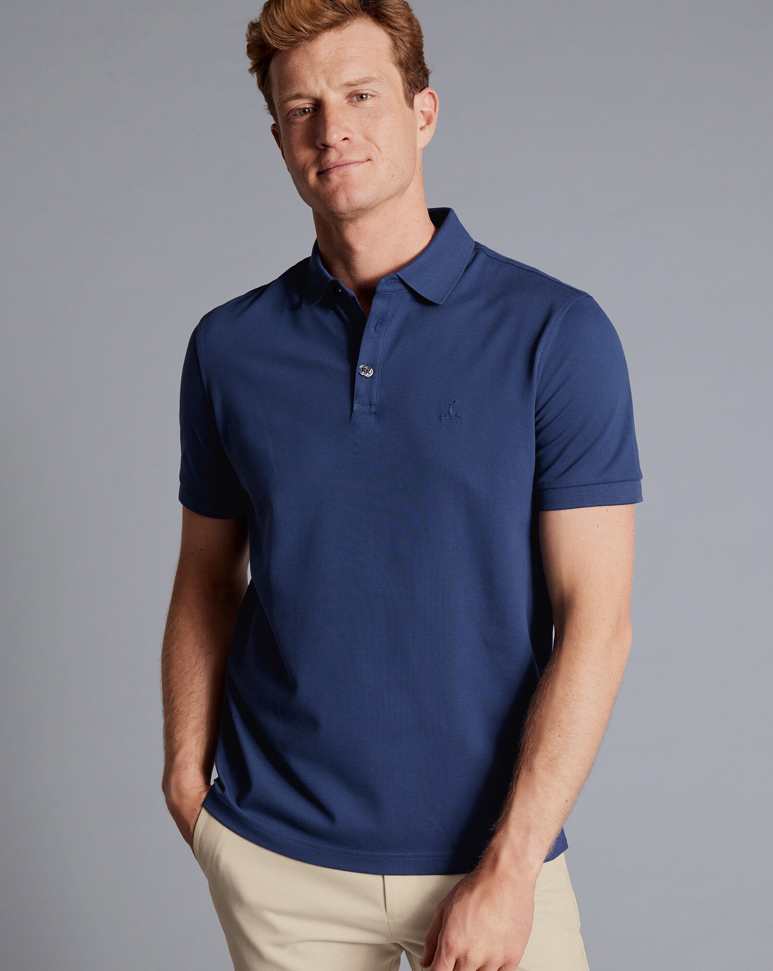 Tyrwhitt Pique Polo - Royal Blue