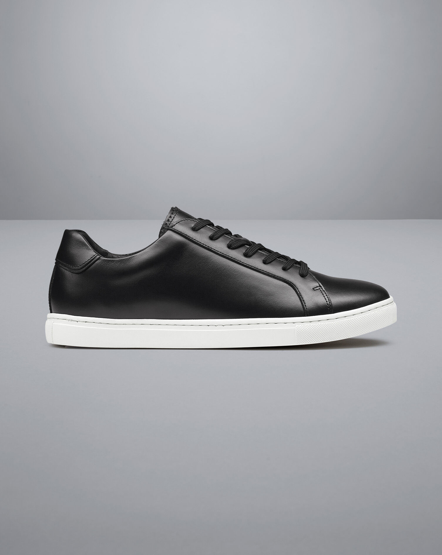 Leather Sneakers - Black