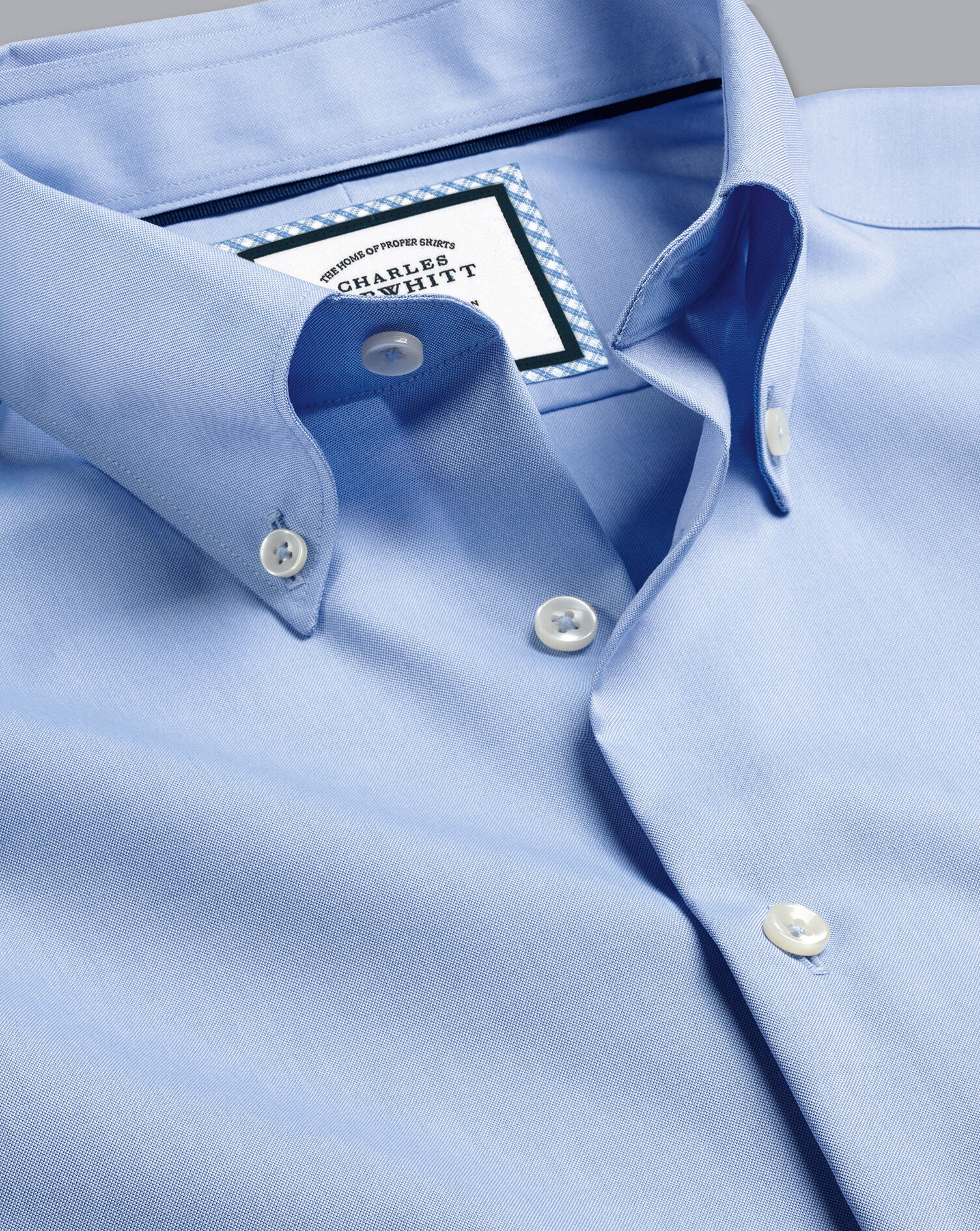 Button-Down Collar Non-Iron Shirt - Sky Blue