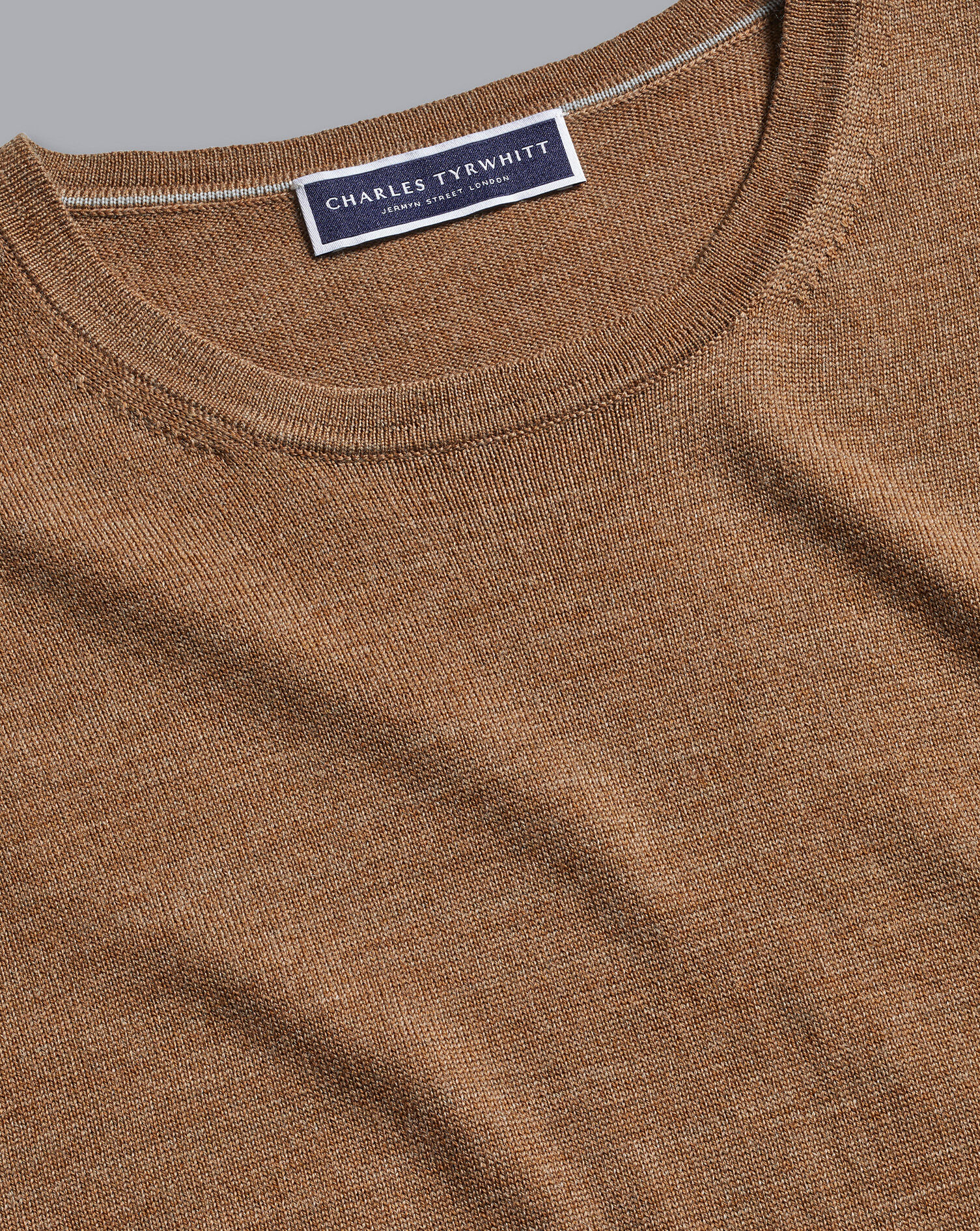 Merino Crew Neck Sweater - Sand