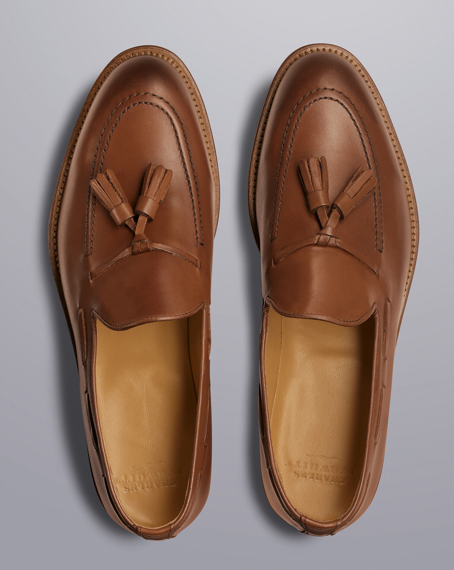 Leather Tassel Loafers - Walnut Brown