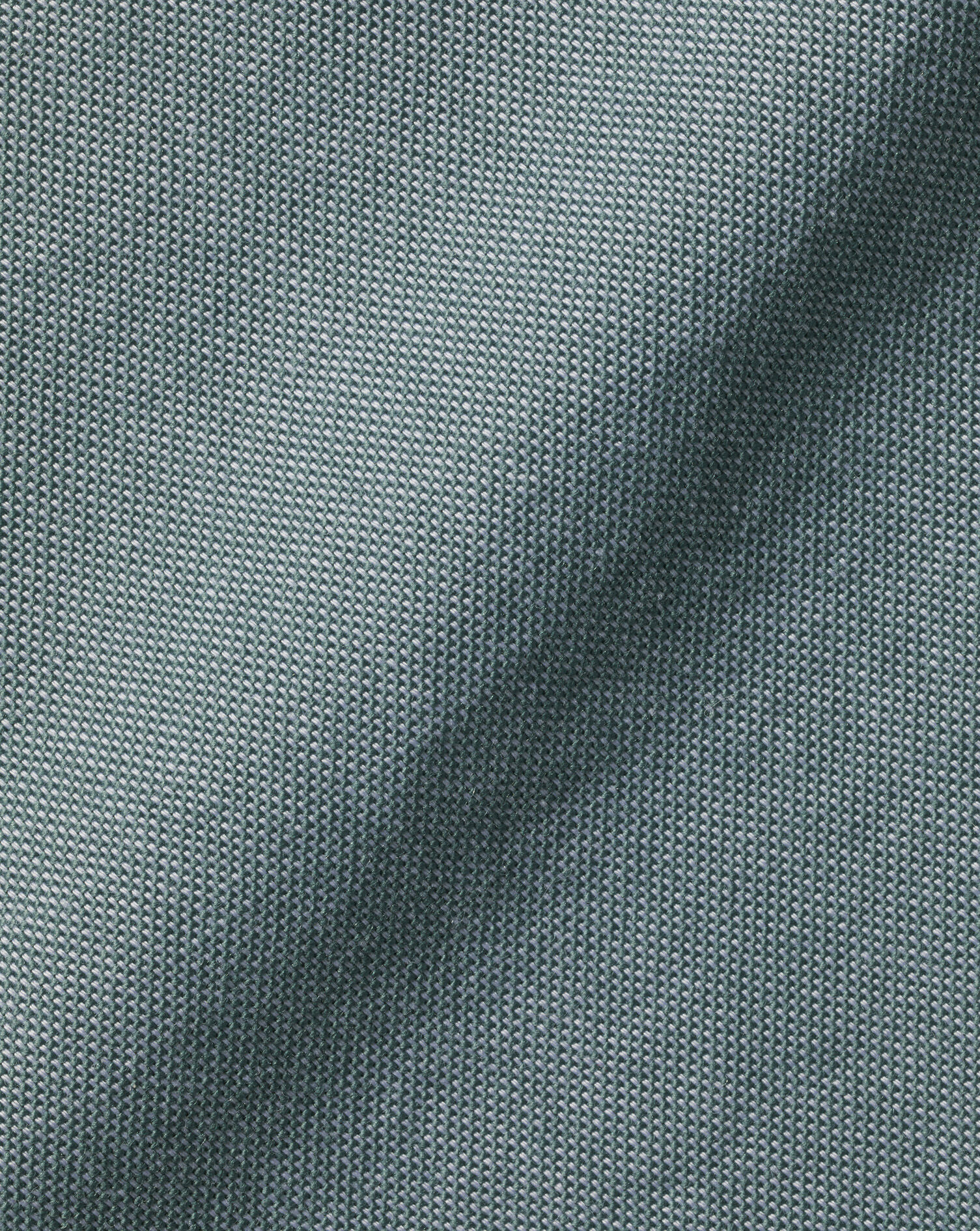 Button-Down Collar Washed Oxford Plain Shirt - Atlantic Green