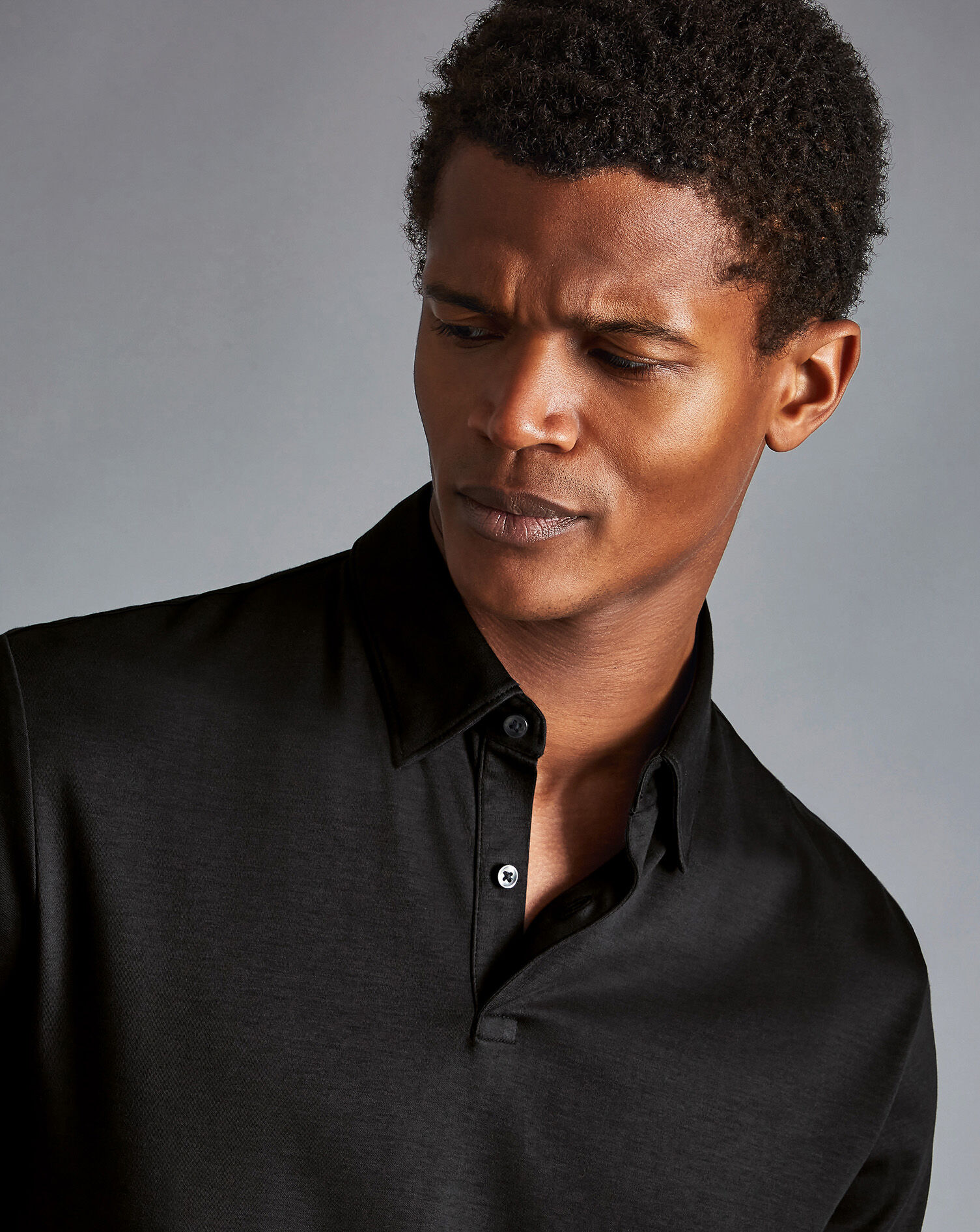 Smart Jersey Polo - Black