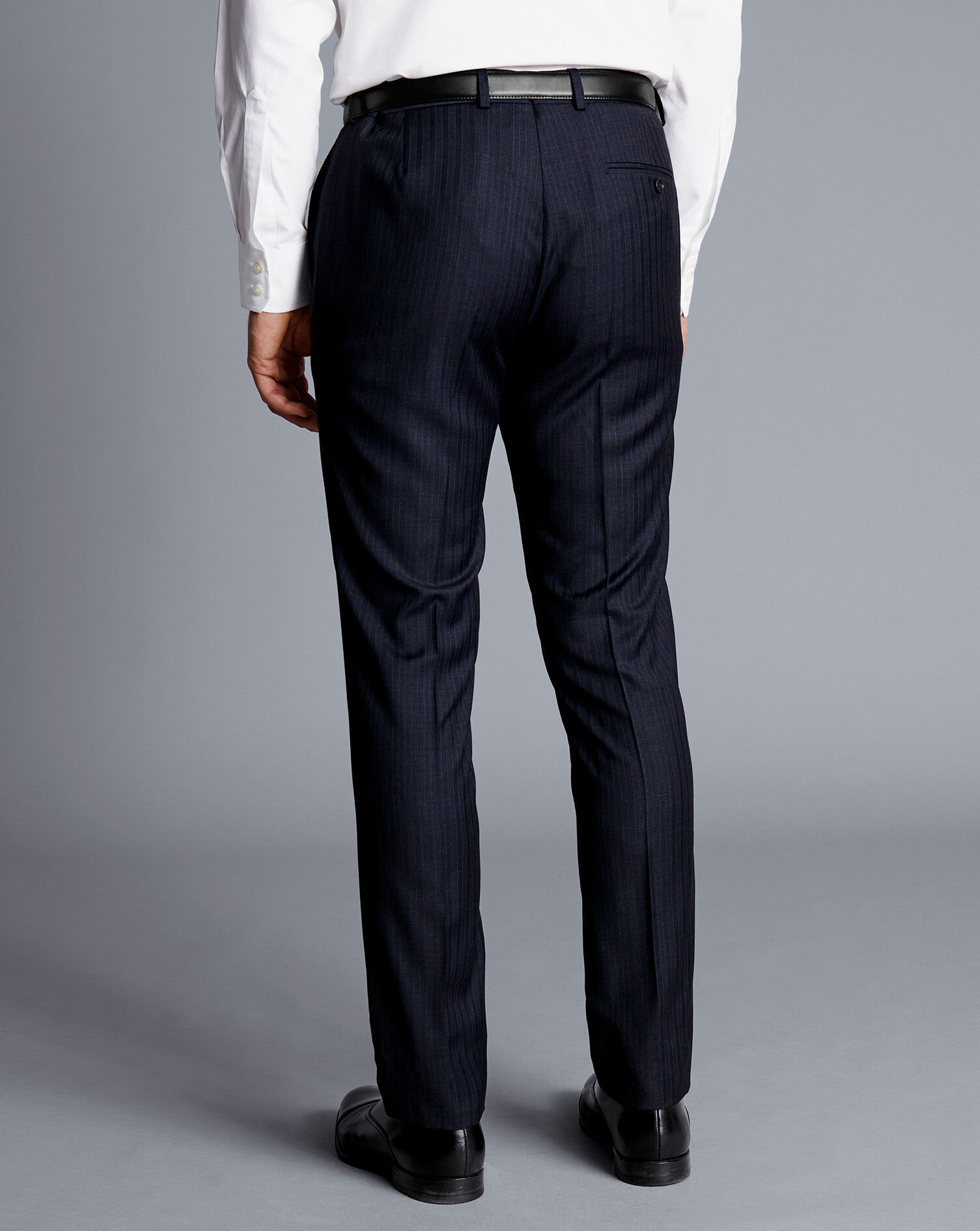Check Suit Pants - Ink Blue