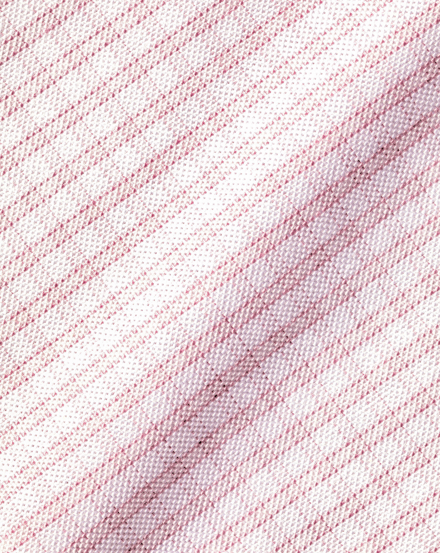 Button-Down Collar Check Non-Iron Stretch Oxford Shirt - Pink