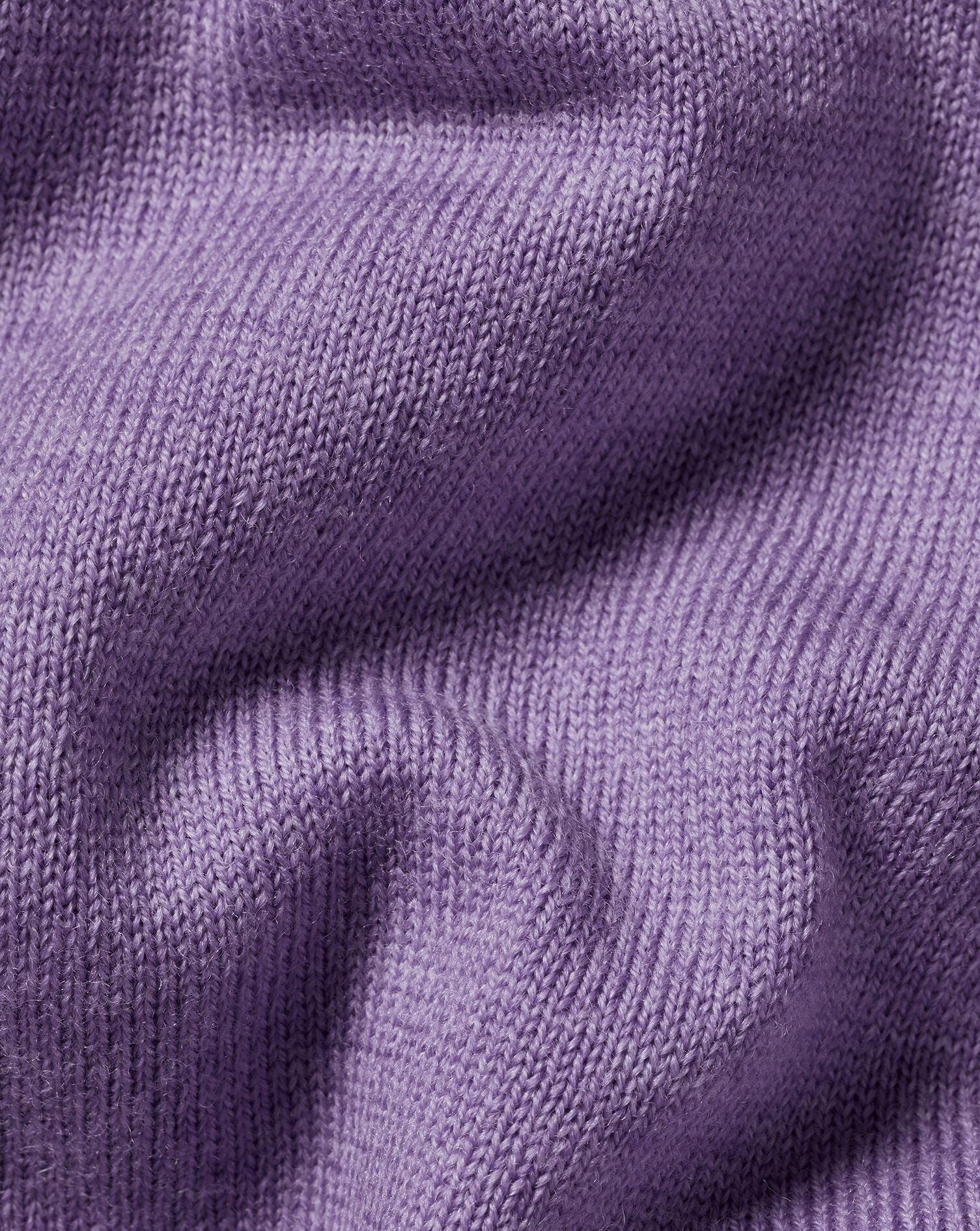 Merino V-Neck Sweater - Lavender Purple