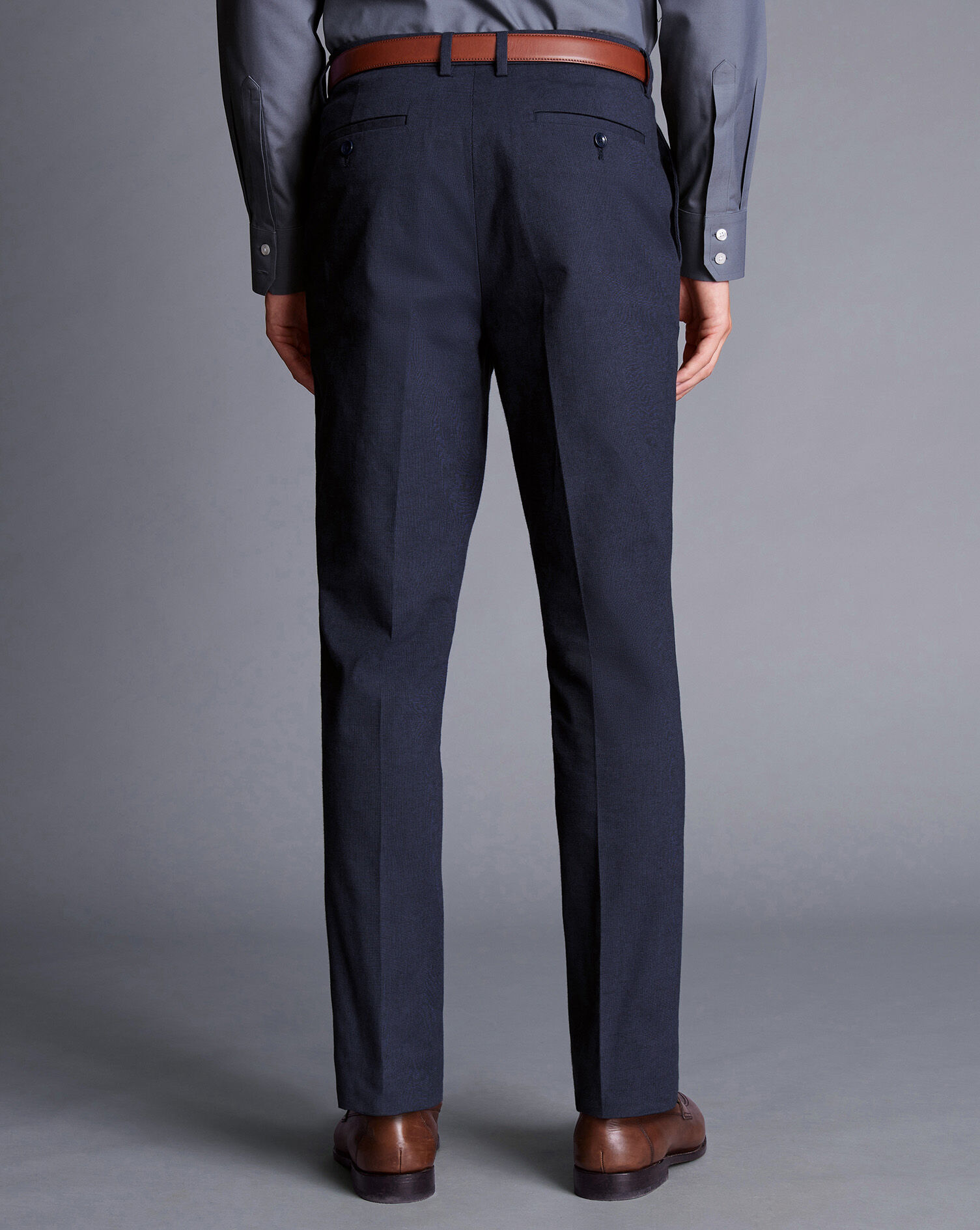 Smart Cotton Stretch Pants - Ink Blue