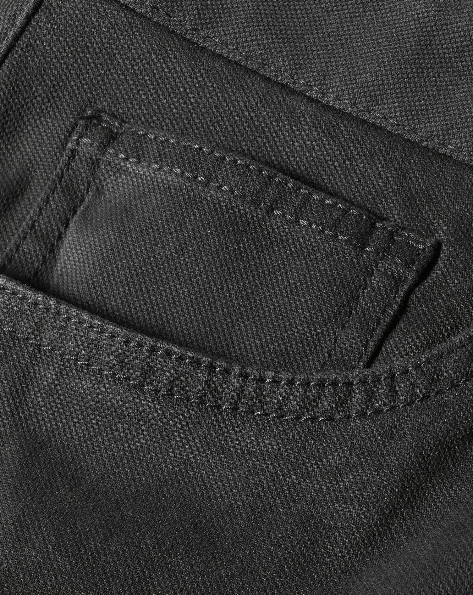 Textured Washed 5-Pocket Pants - Charcoal Grey