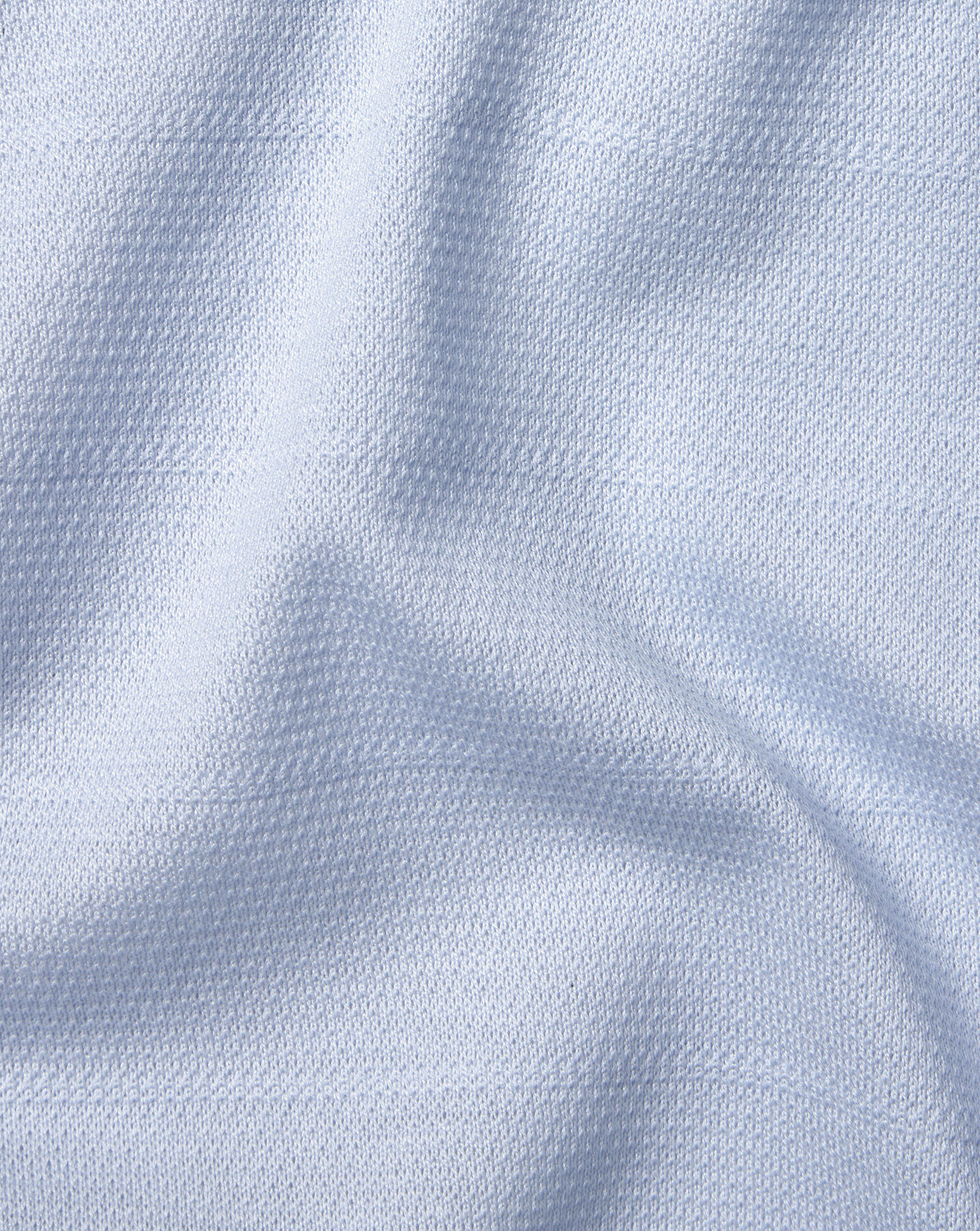 Tyrwhitt Cool Zip-Neck Polo - Light Blue