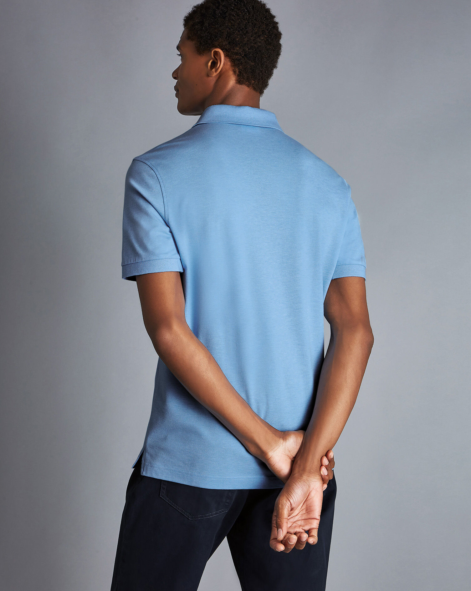 Tyrwhitt Pique Polo - Sky Blue