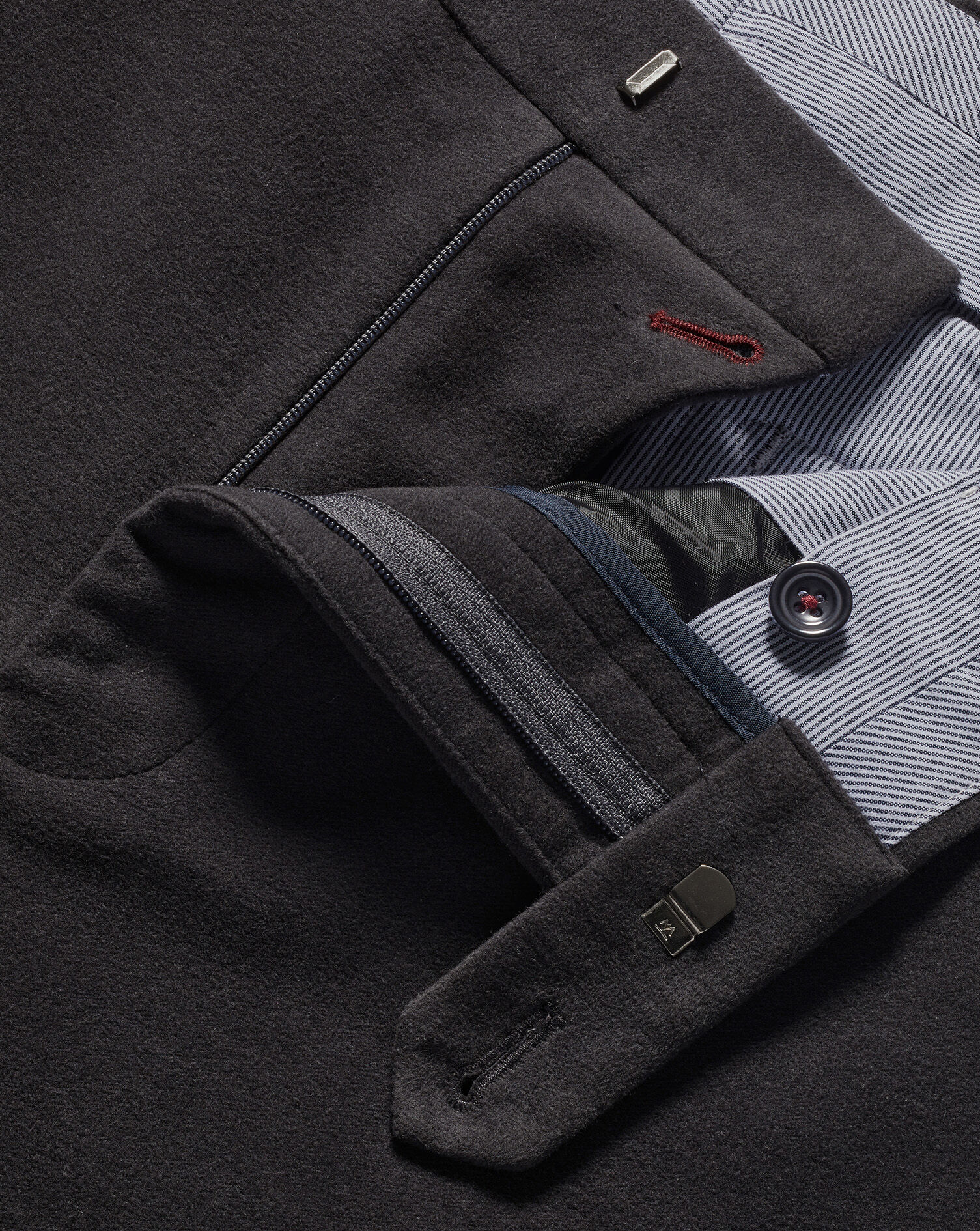 Italian Moleskin Pants - Dark Grey