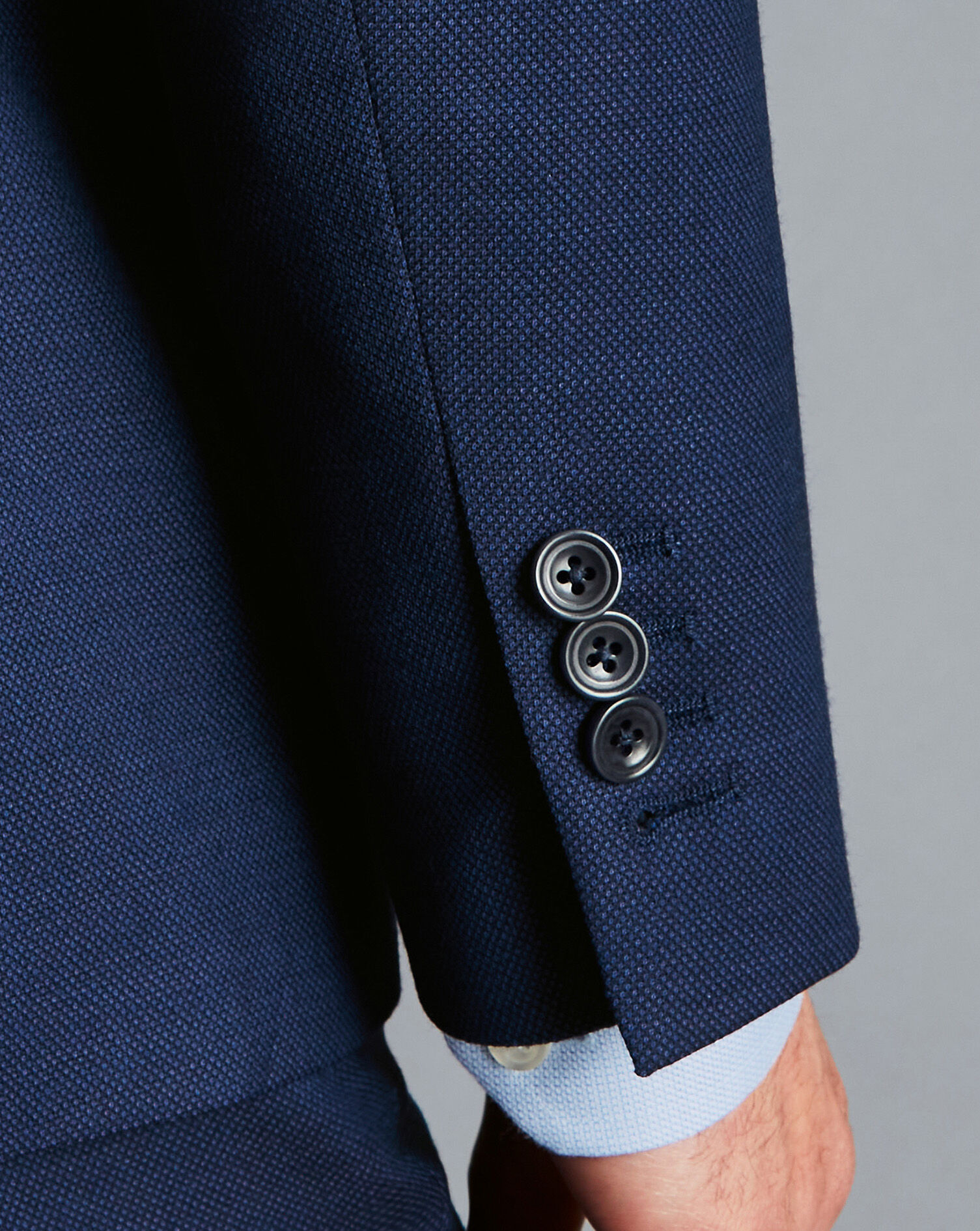 Birdseye Ultimate Performance Suit Jacket - Indigo Blue