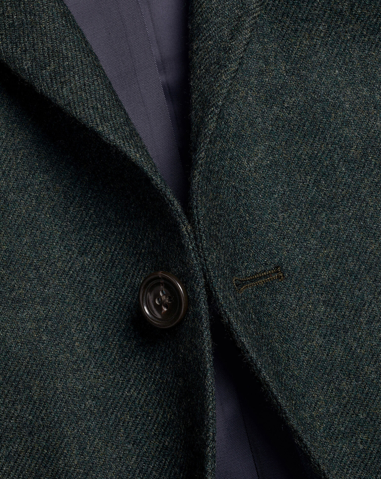 Twill Wool Jacket - Forest Green