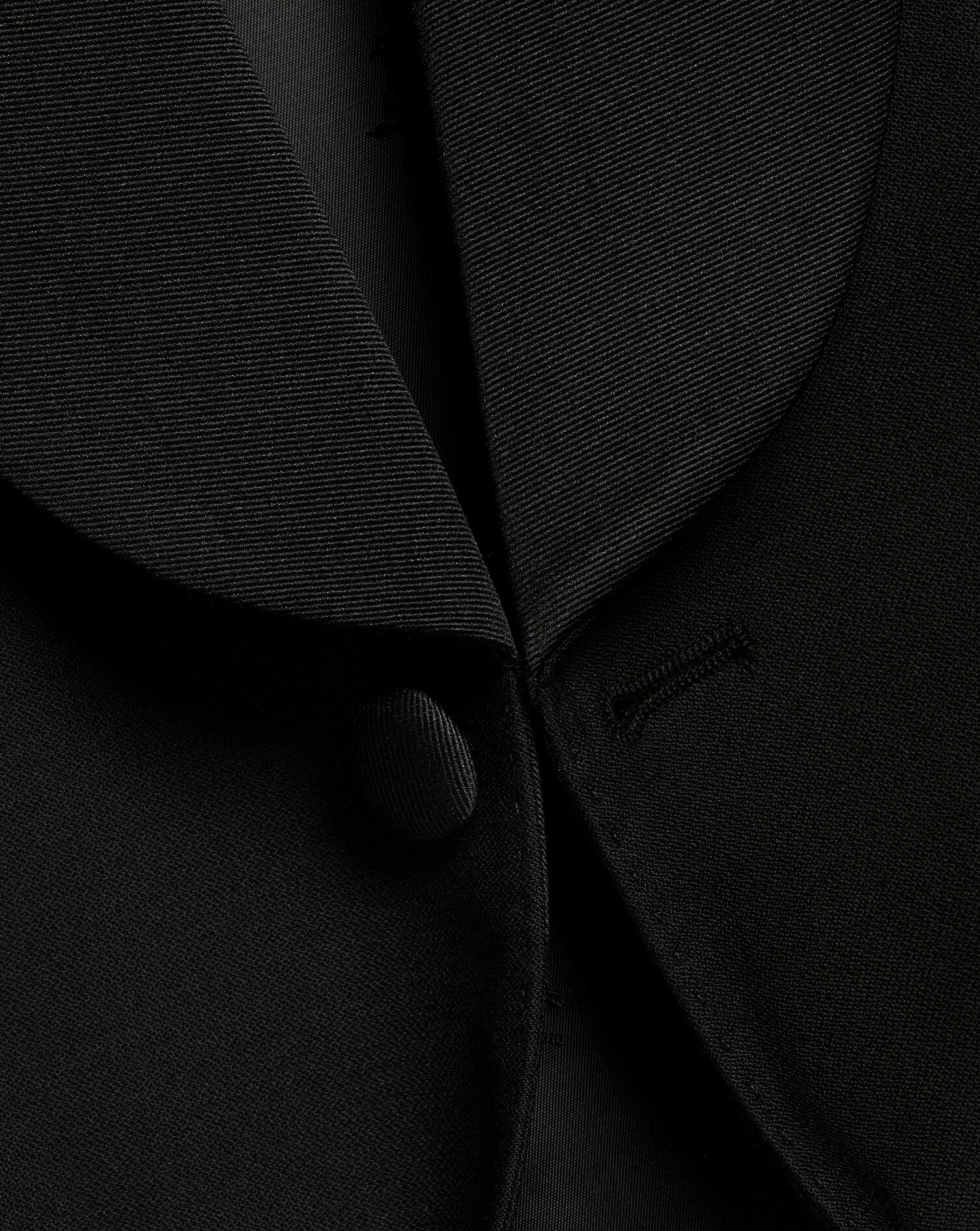 Shawl Lapel Tuxedo Jacket - Black