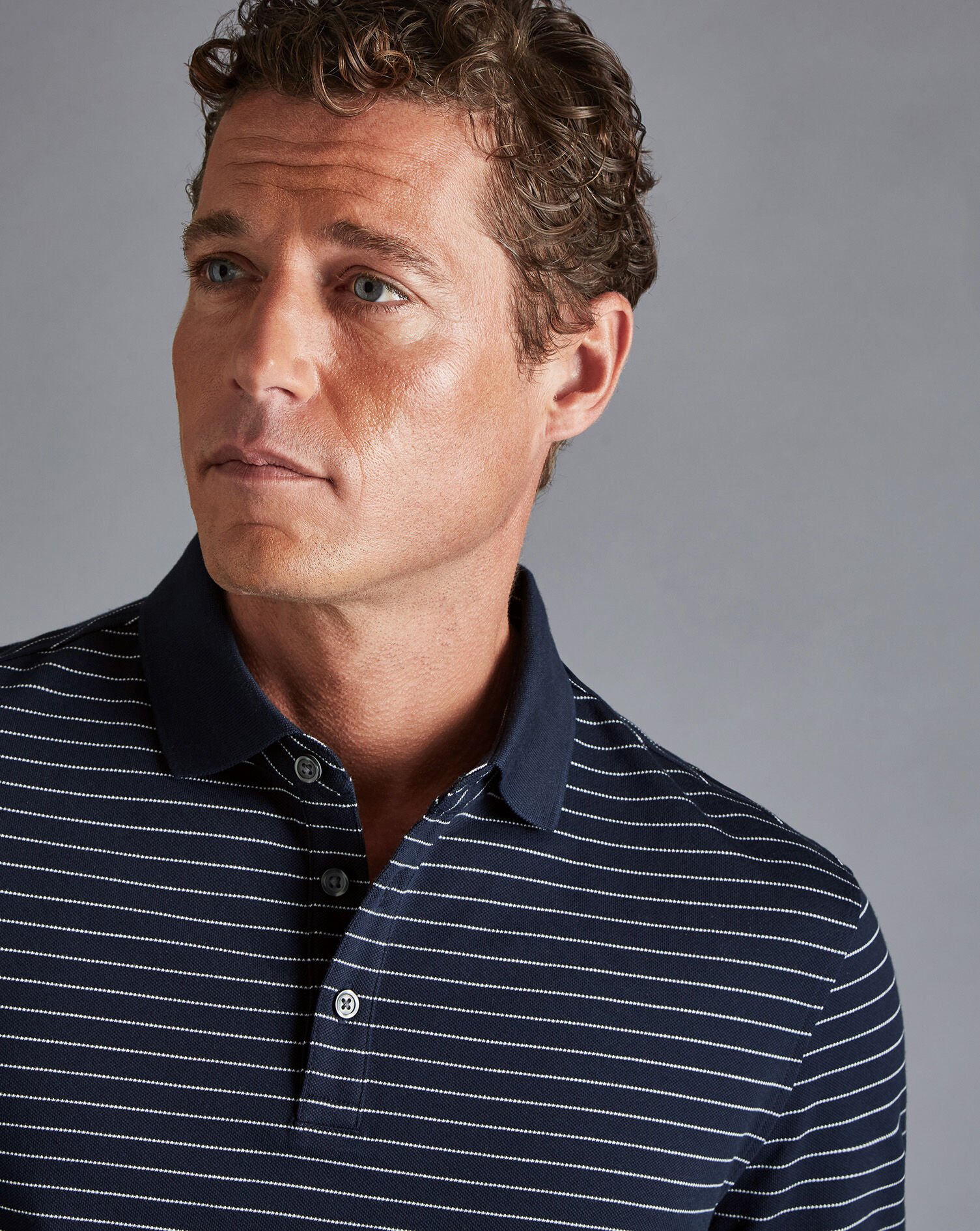 Tyrwhitt Pique Polo - Navy & White