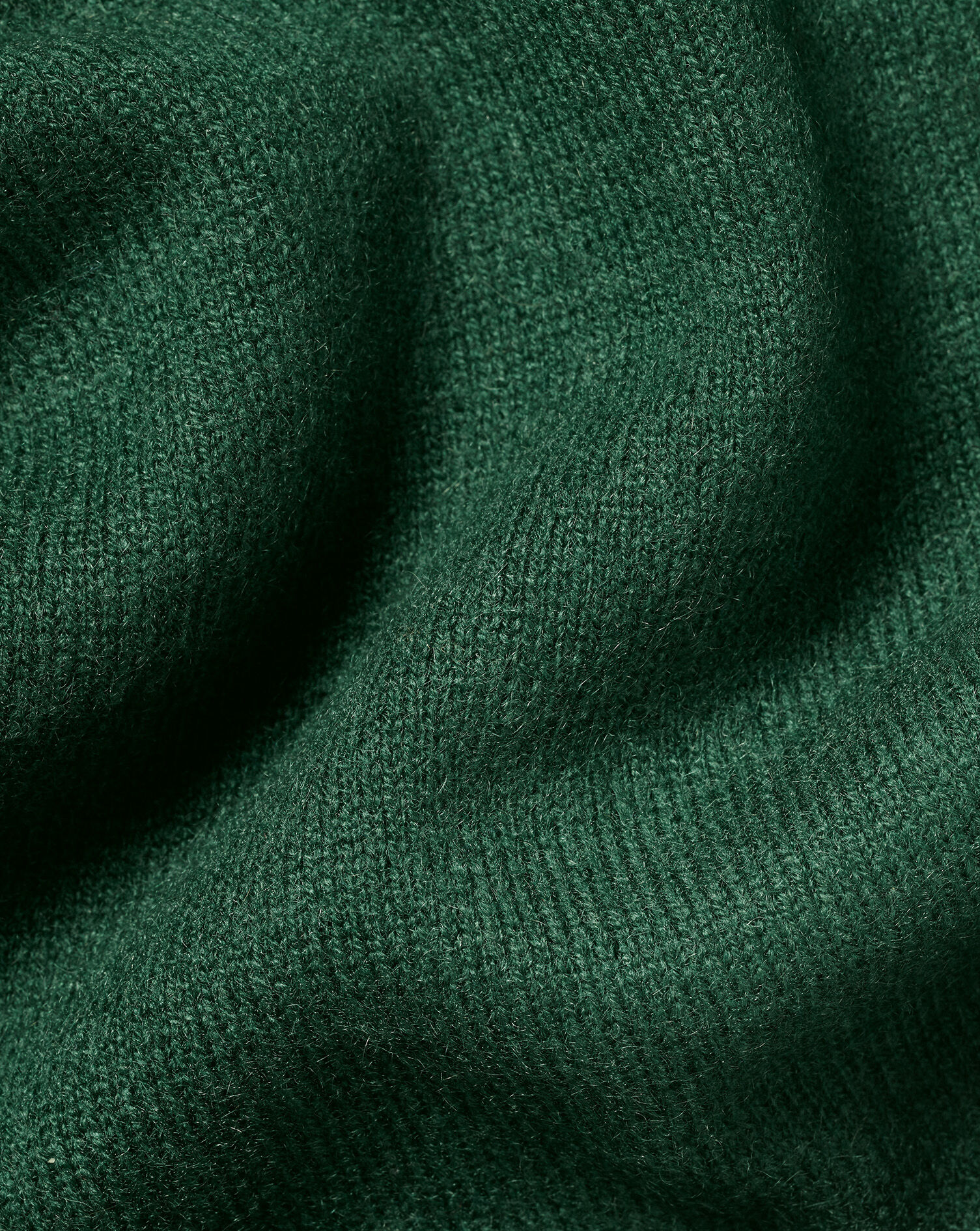 Cashmere Zip Neck Sweater - Dark Green