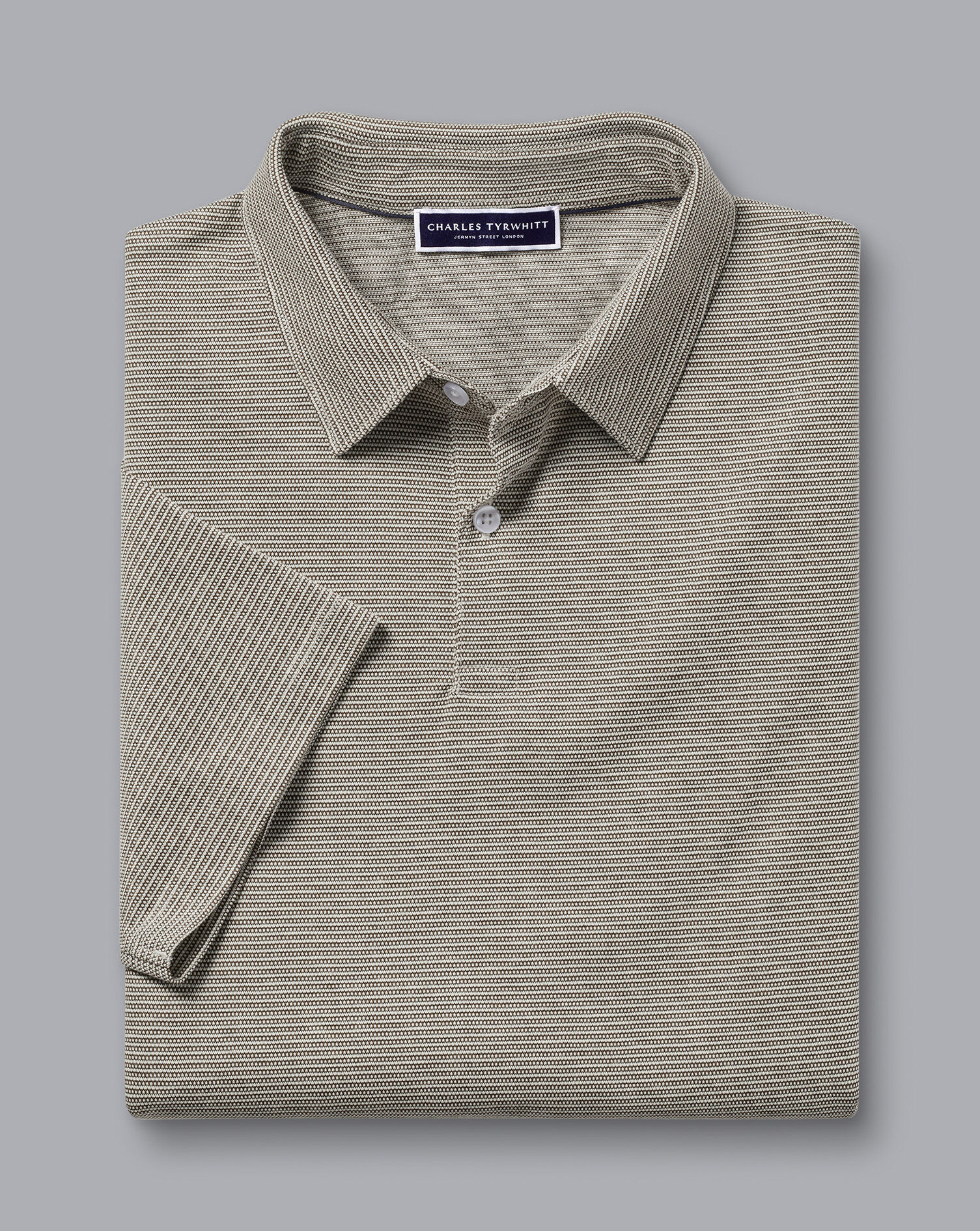 Jacquard Polo - Mocha