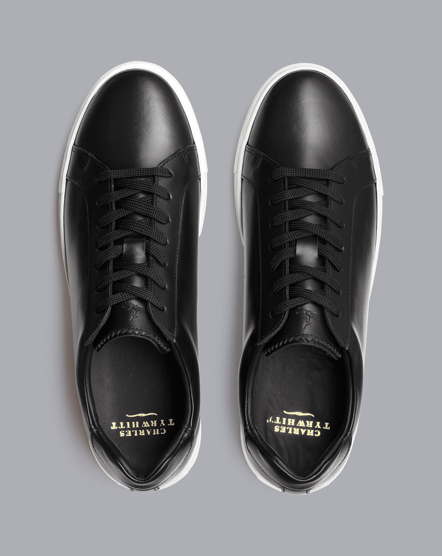 Leather Sneakers - Black