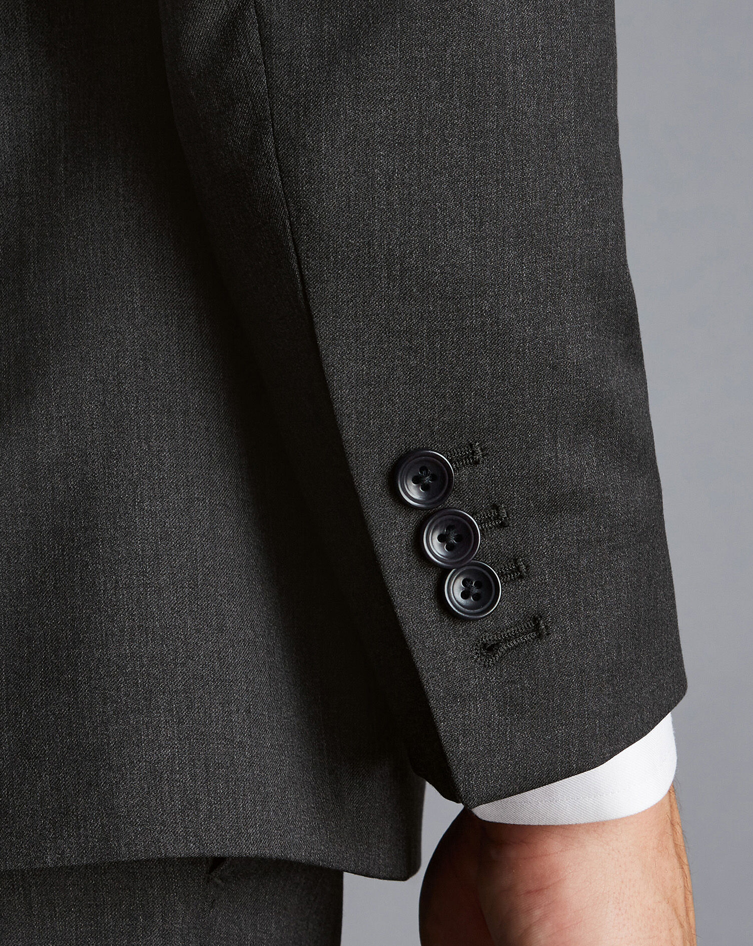 Italian Luxury Suit Jacket - Charcoal Grey