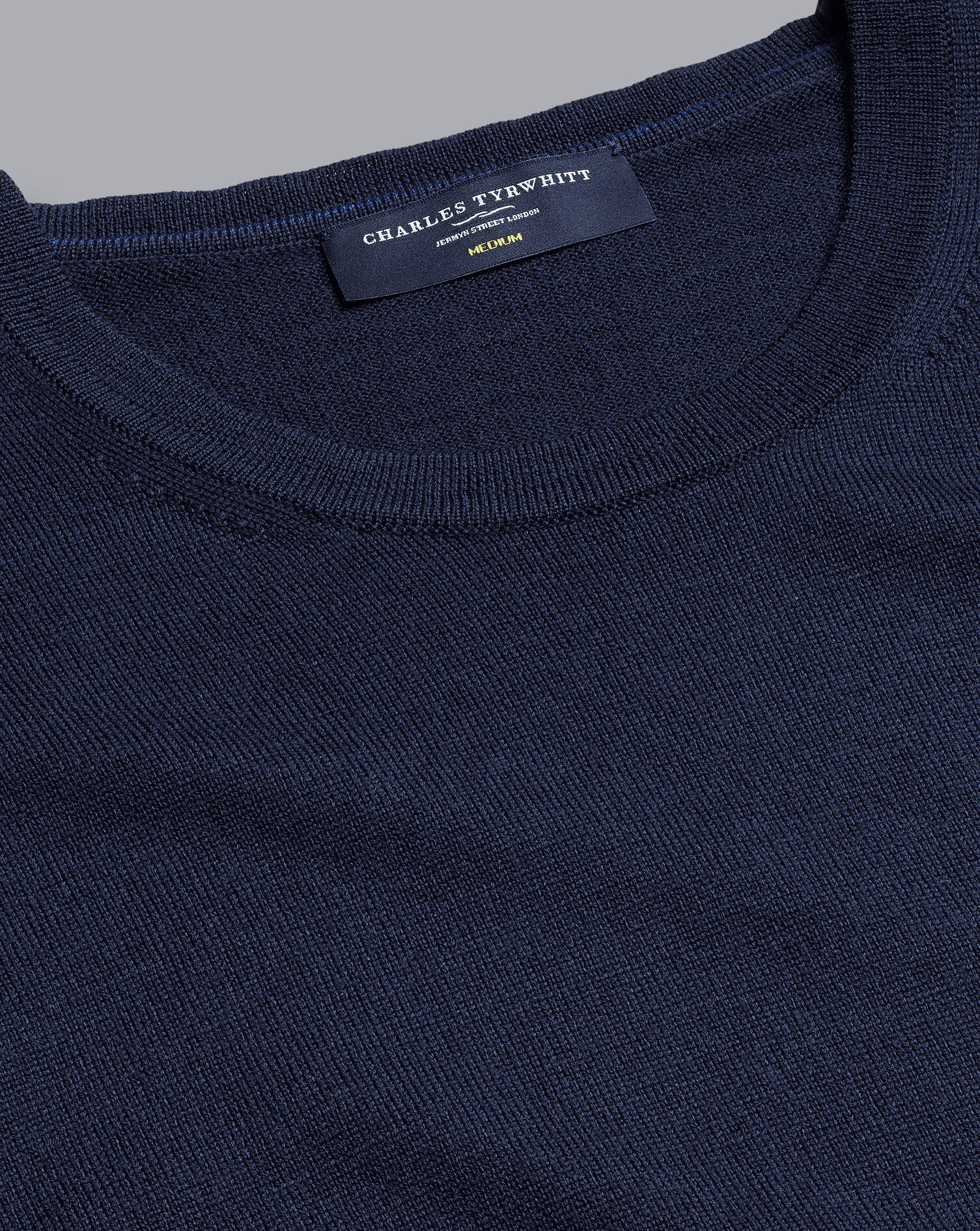 Merino Crew Neck Sweater - Navy