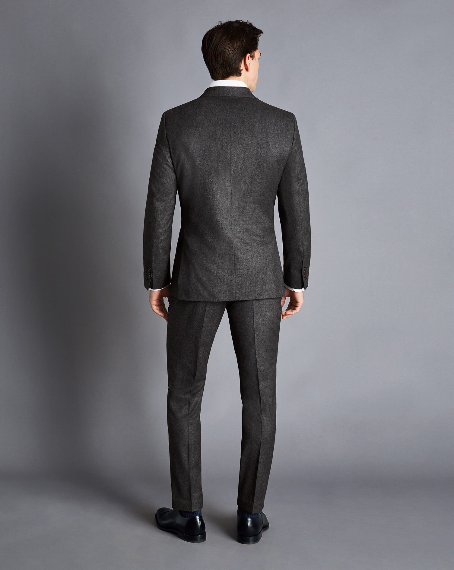 Grey Italian Flannel Suit Jacket