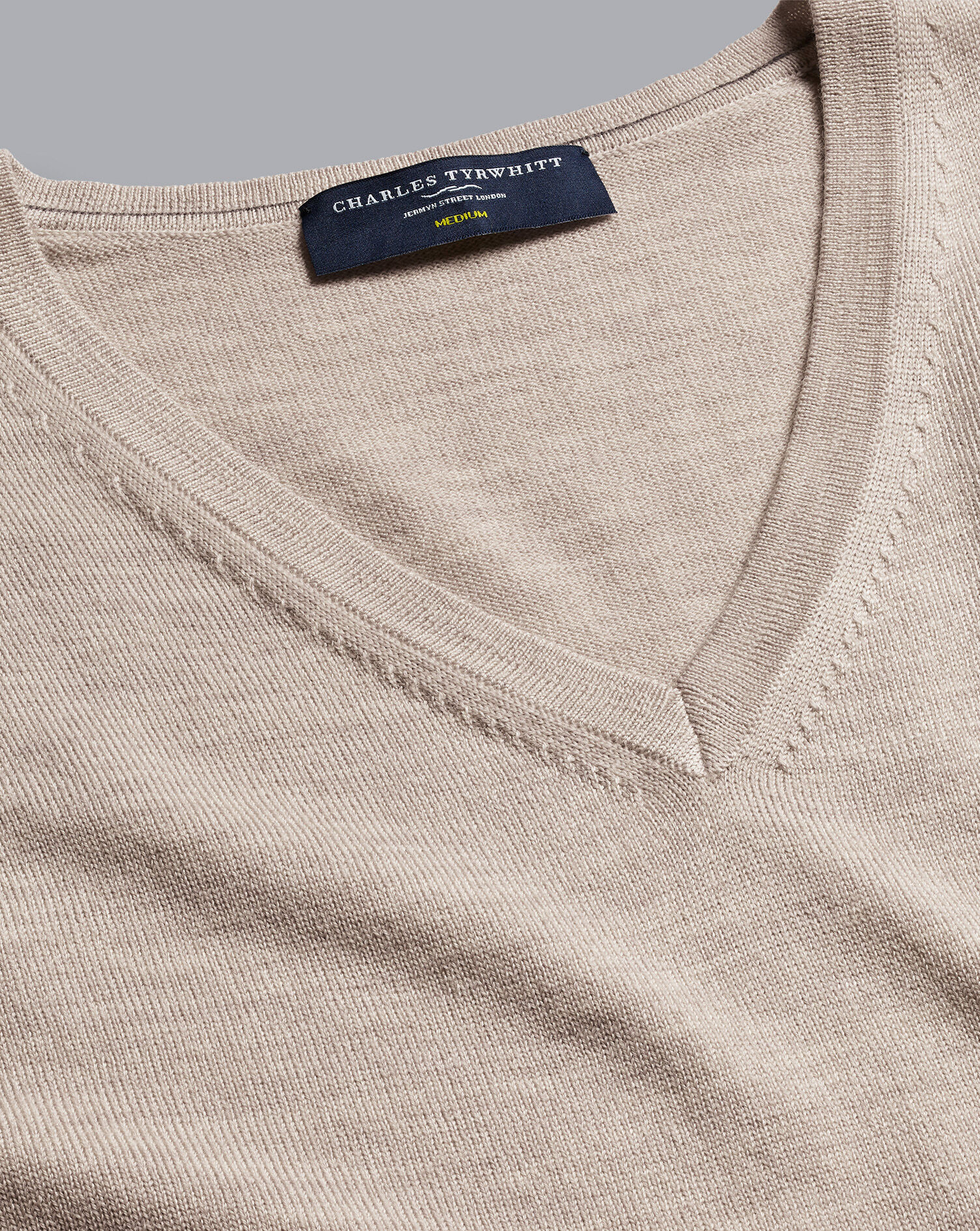 Merino V-Neck Sweater - Limestone