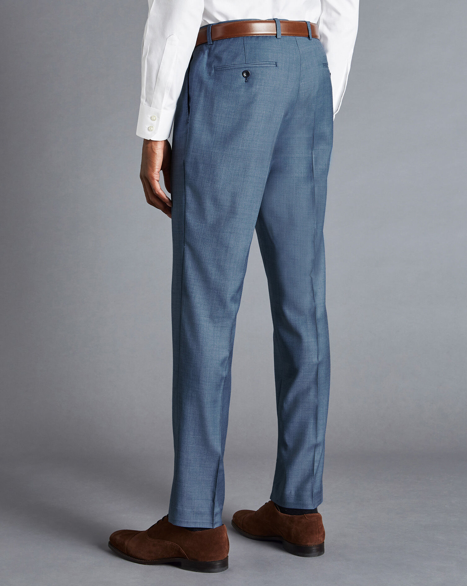 Sharkskin Suit Pants - Cornflower Blue