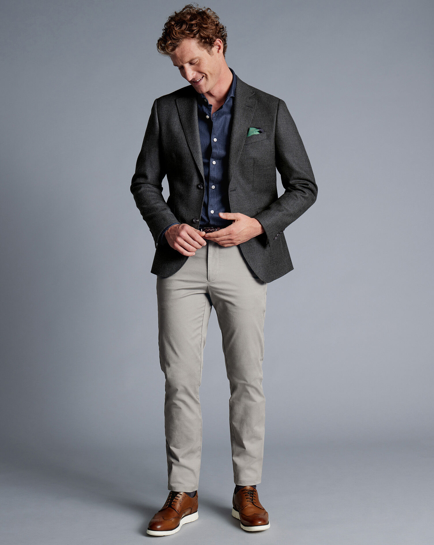 Wool Texture Jacket - Grey