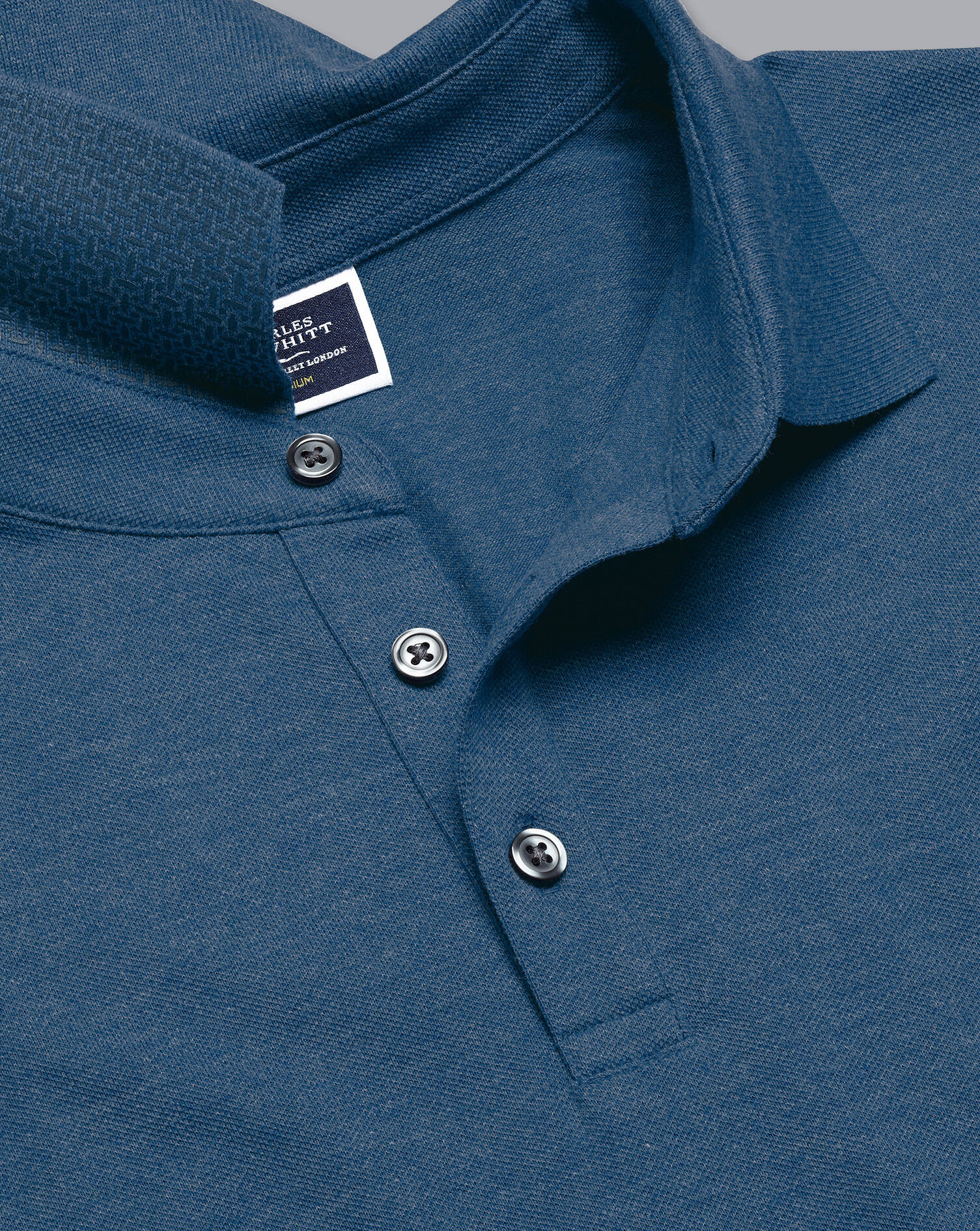 Tyrwhitt Pique Polo - Indigo Marl