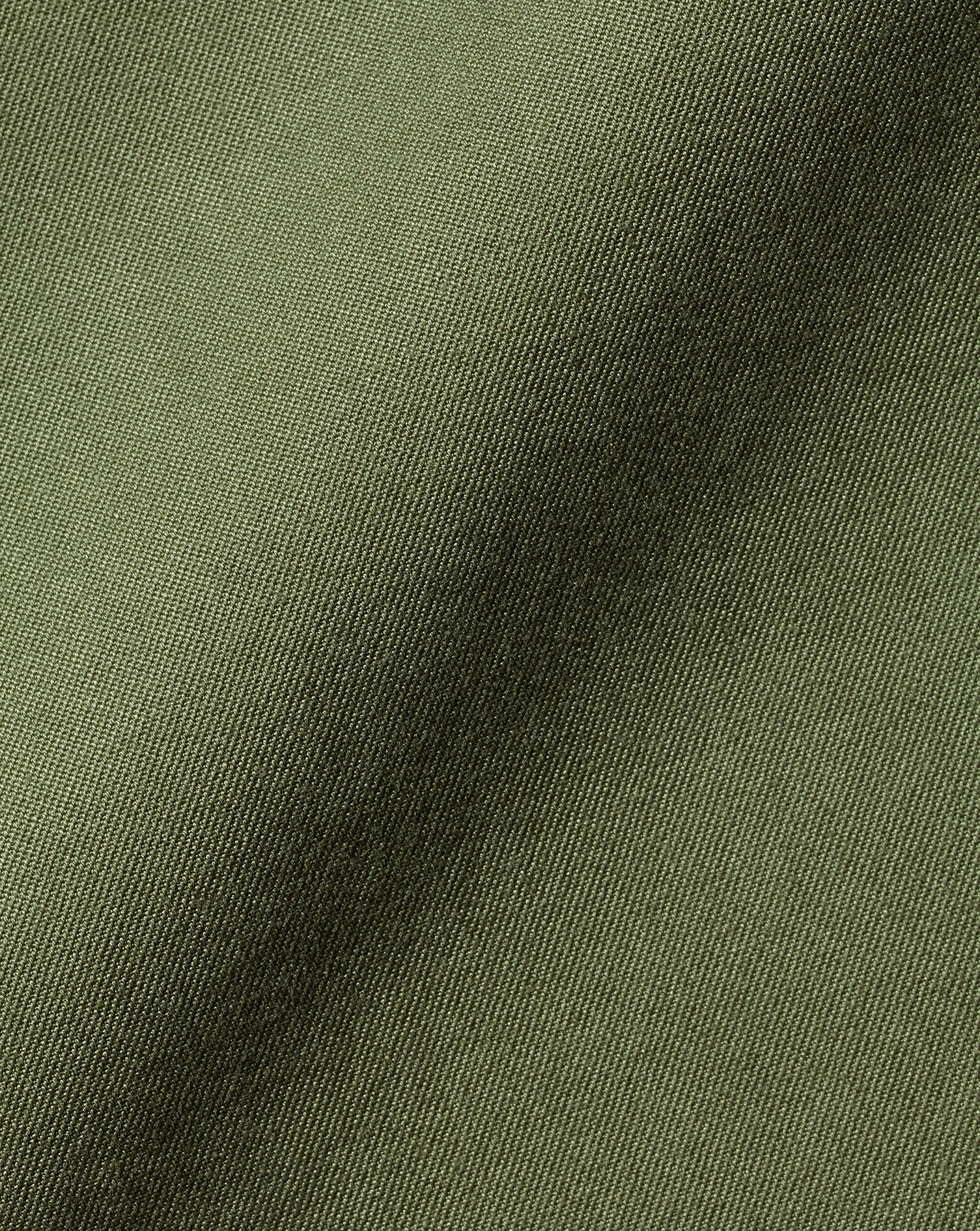 Button-Down Collar Washed Fine Twill Shirt - Olive Green