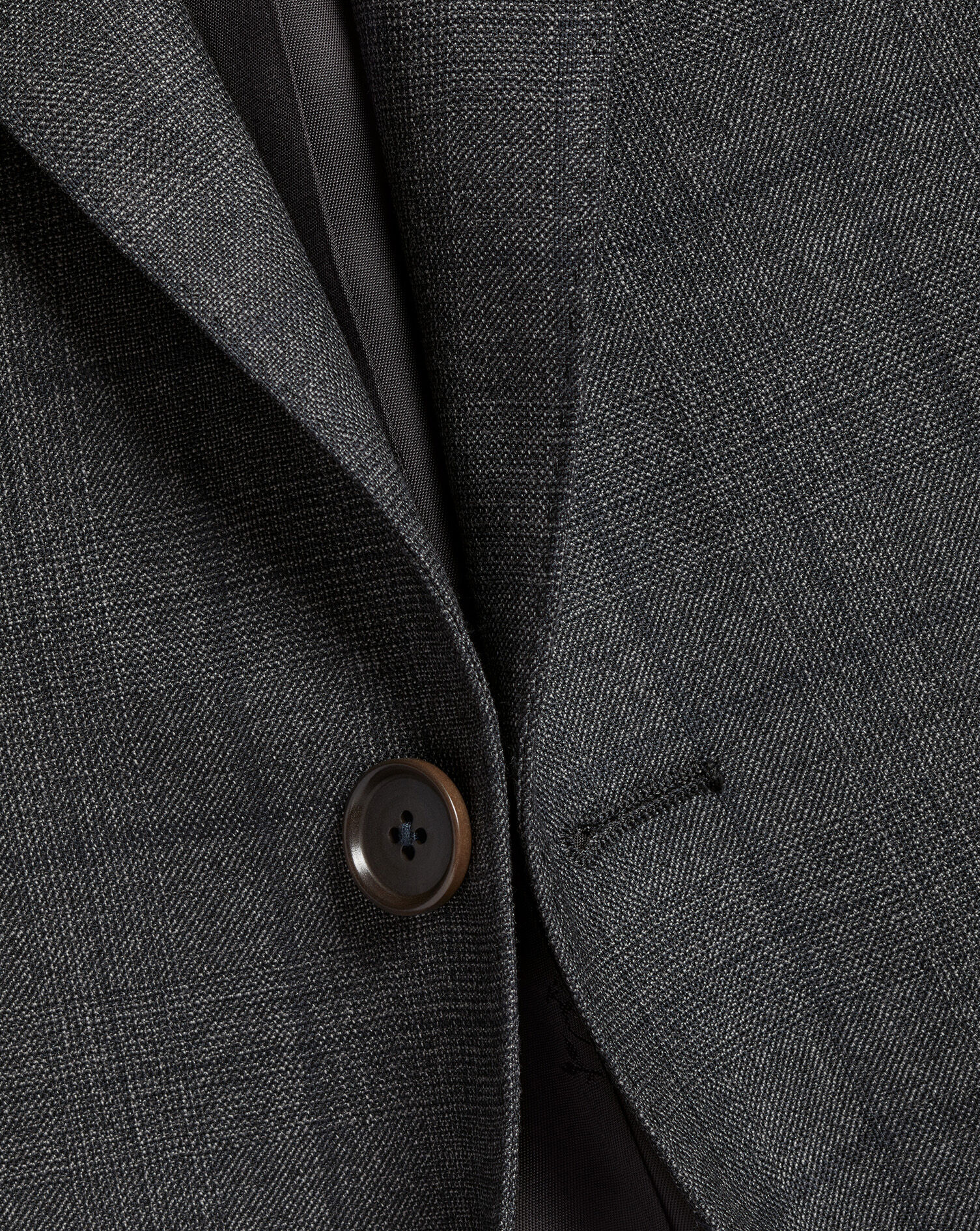 Ultimate Performance Check Suit Jacket - Charcoal Grey