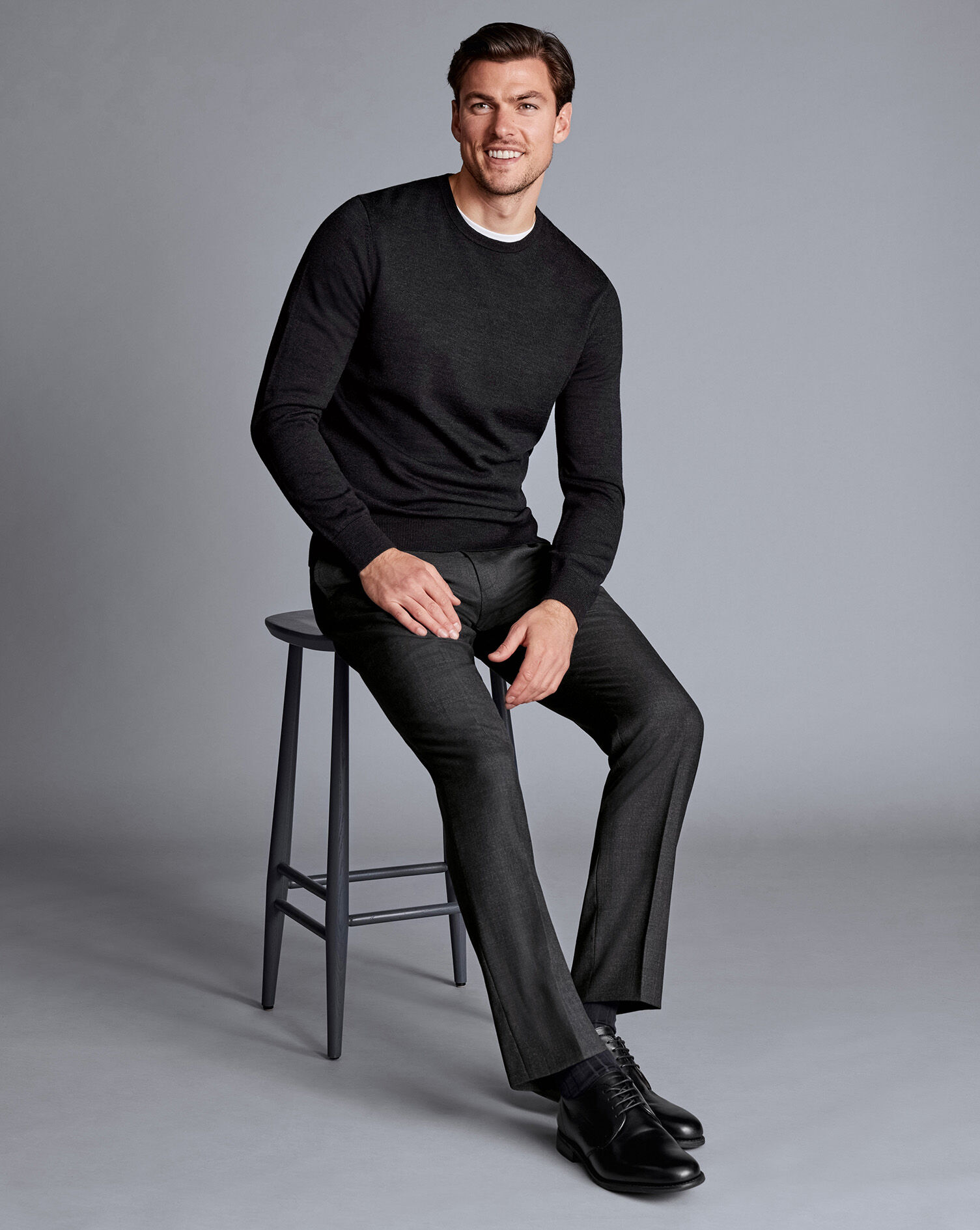 Ultimate Performance End-on-End Suit Pants - Charcoal Grey