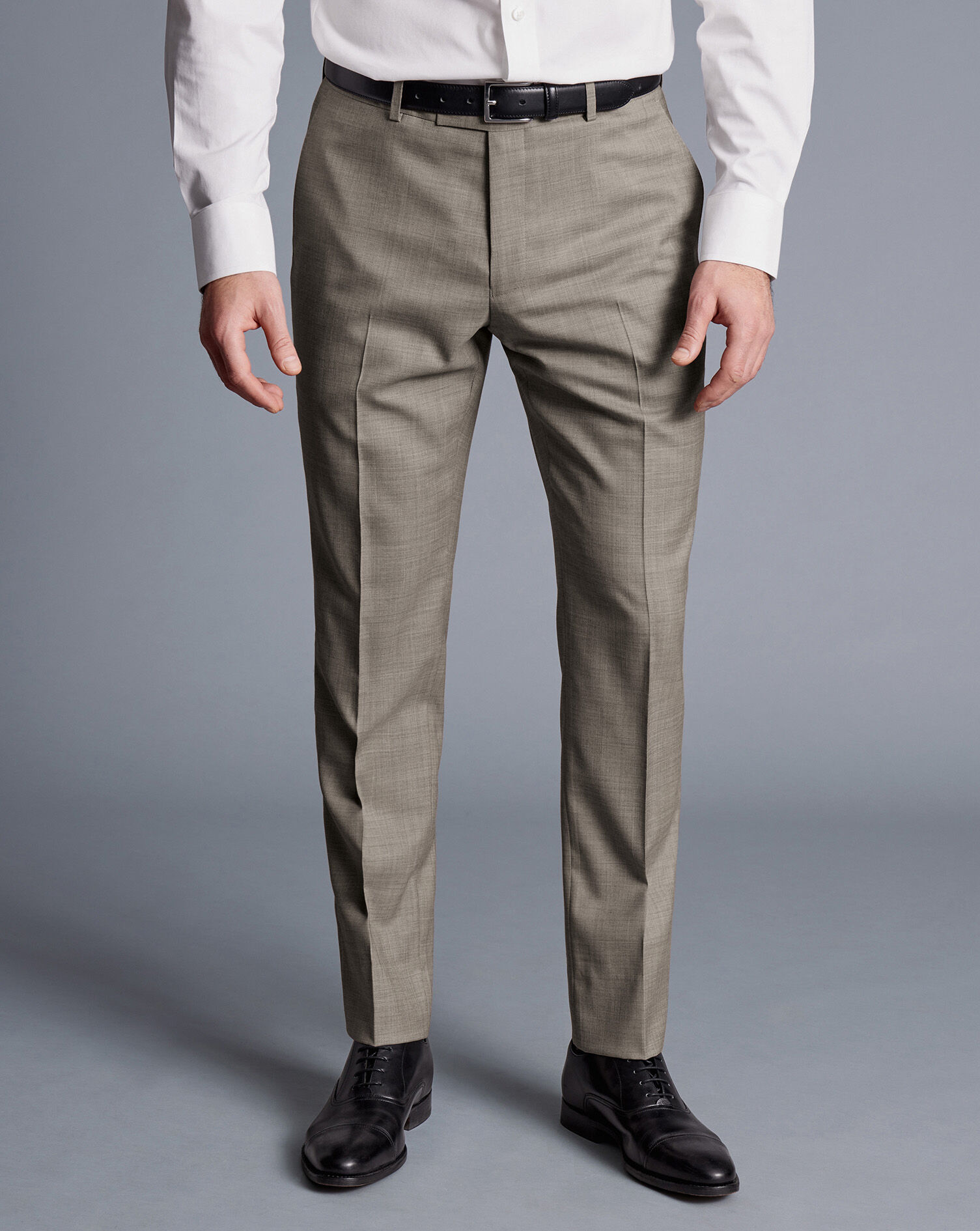 Sharkskin Suit Pants - Taupe