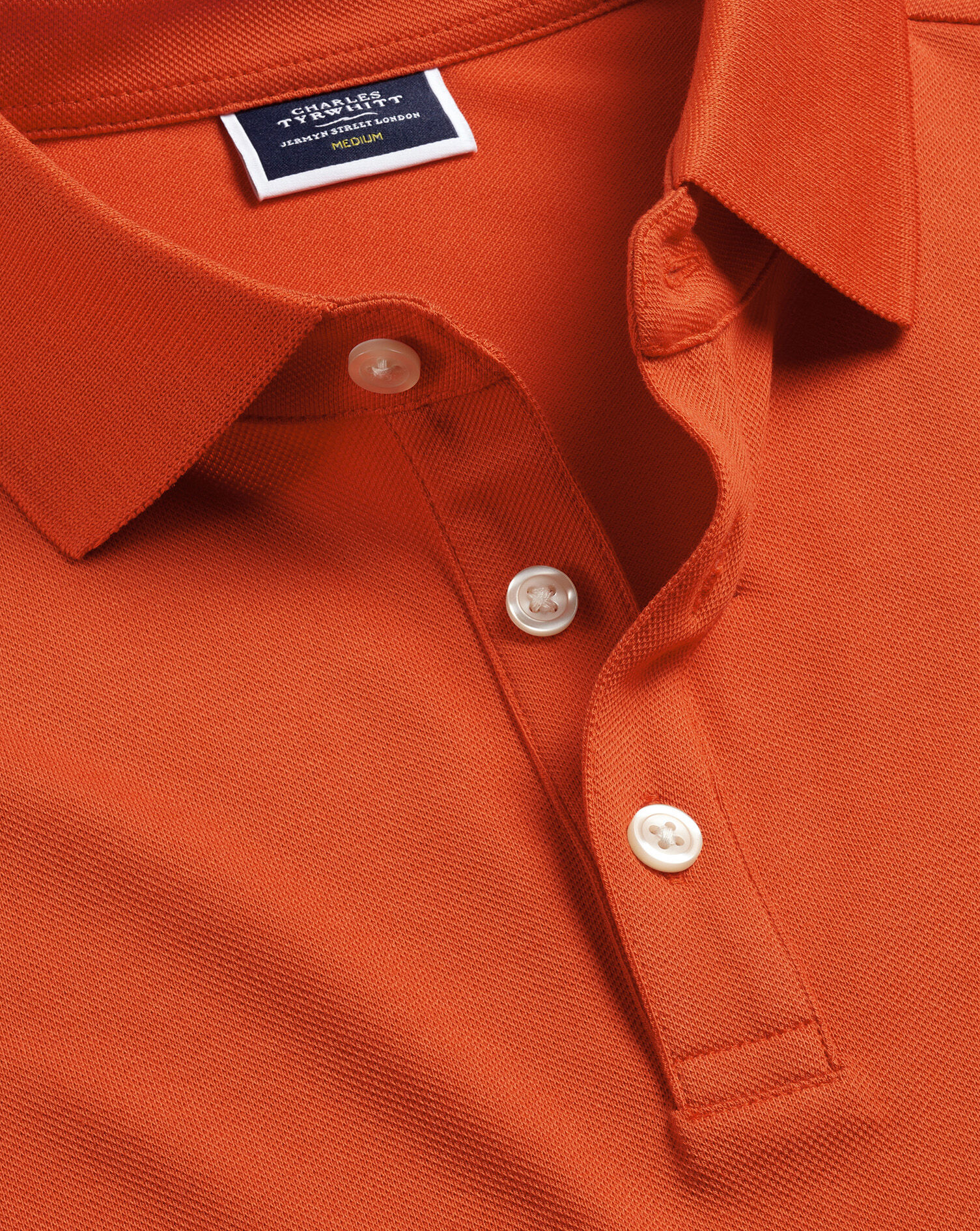 Tyrwhitt Pique Polo  - Orange