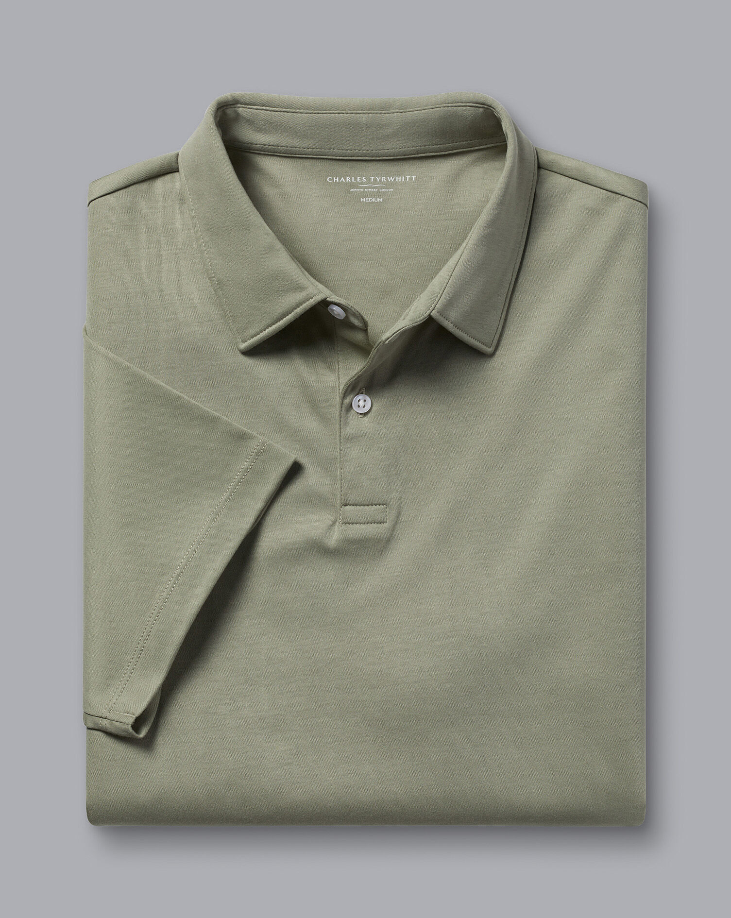 Smart Jersey Polo - Sage Green