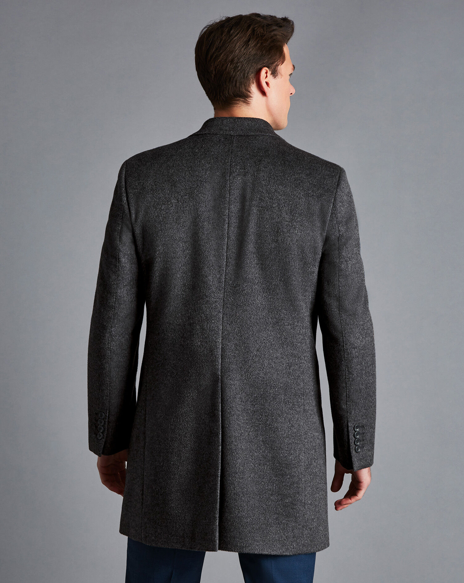 Wool Overcoat - Dark Grey