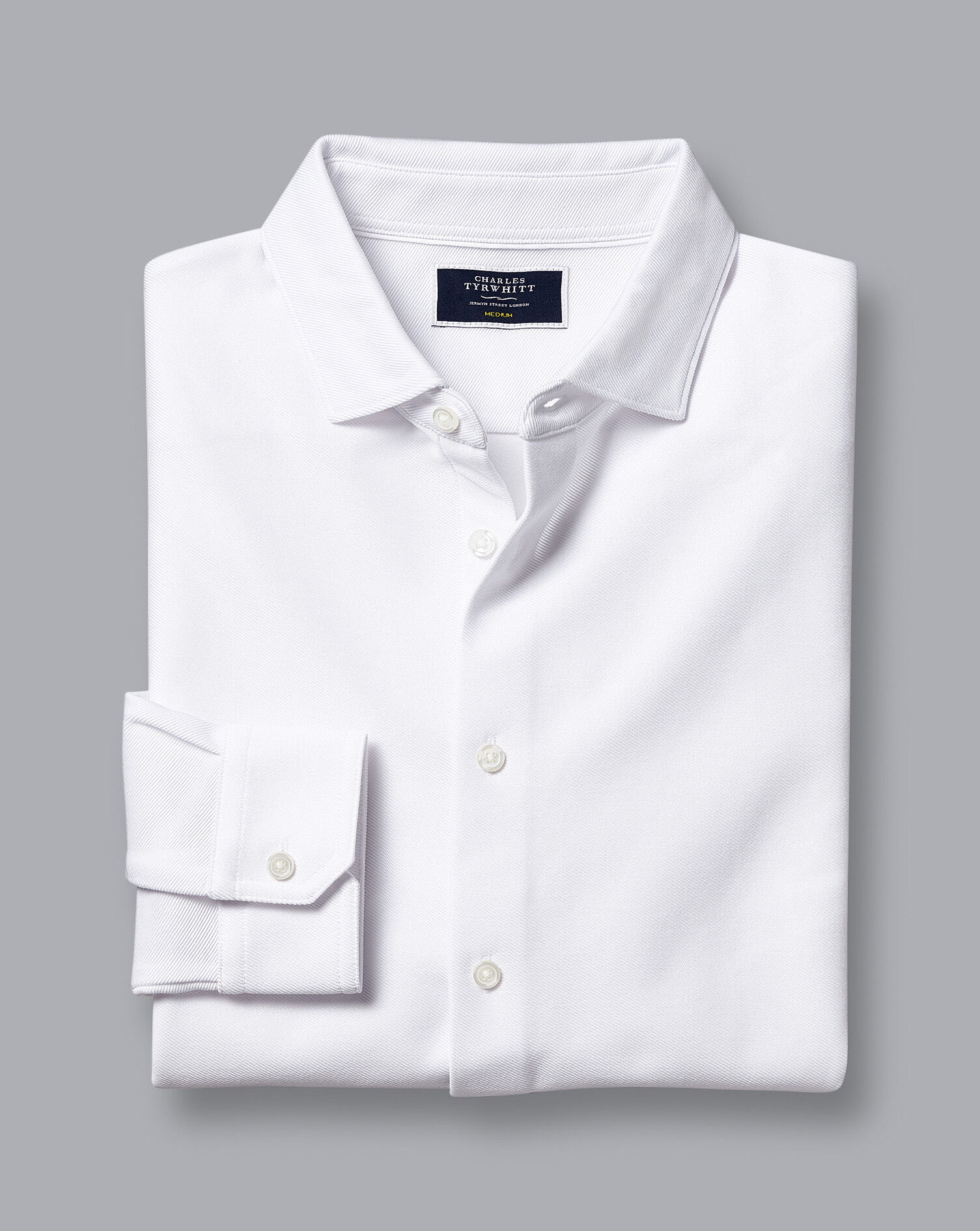 Twill Jersey Shirt - White