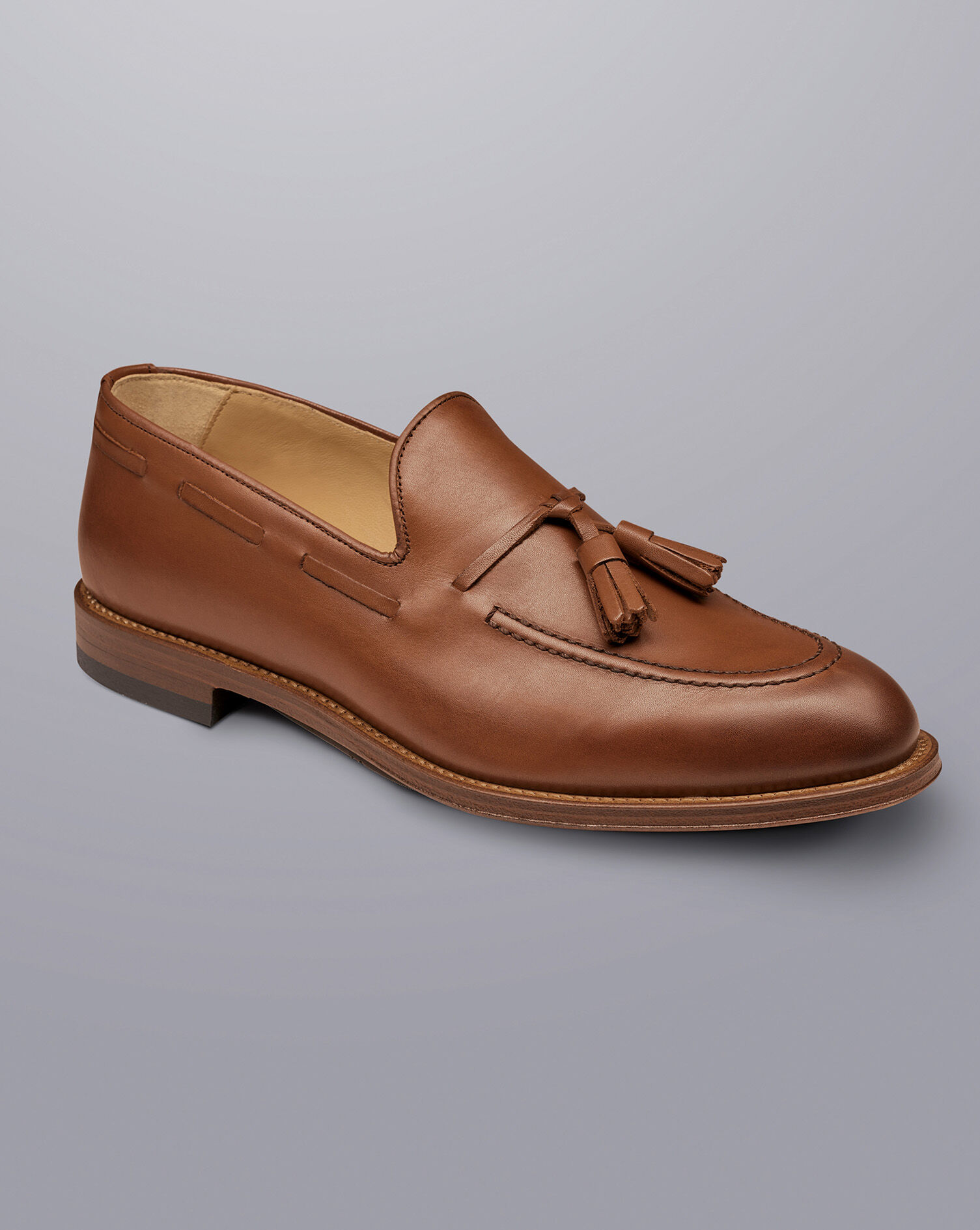 Leather Tassel Loafers - Walnut Brown