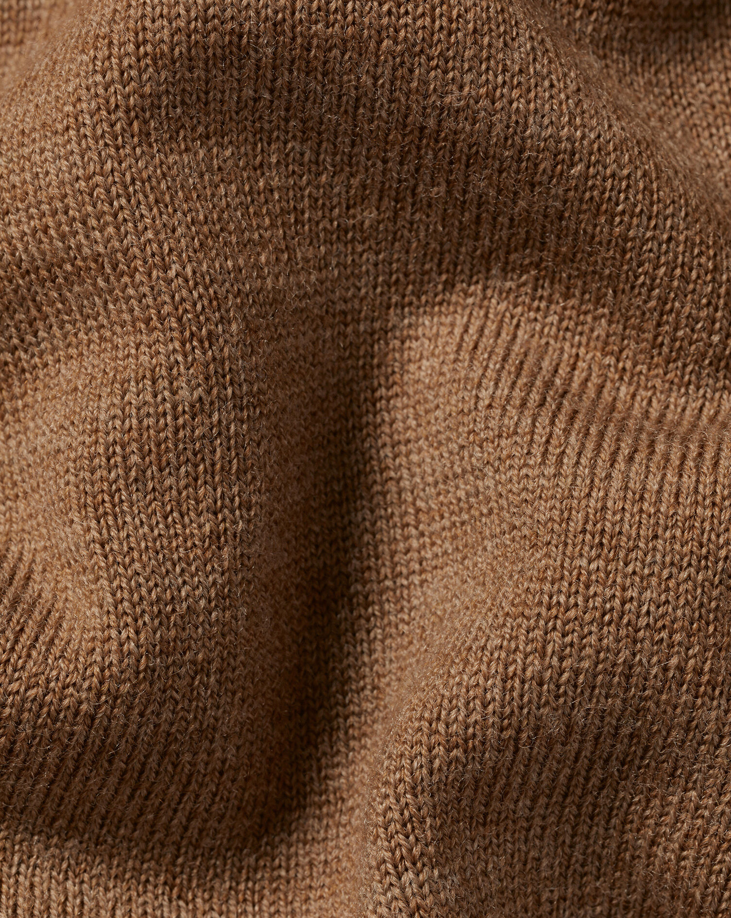 Merino Zip Neck Sweater - Sand