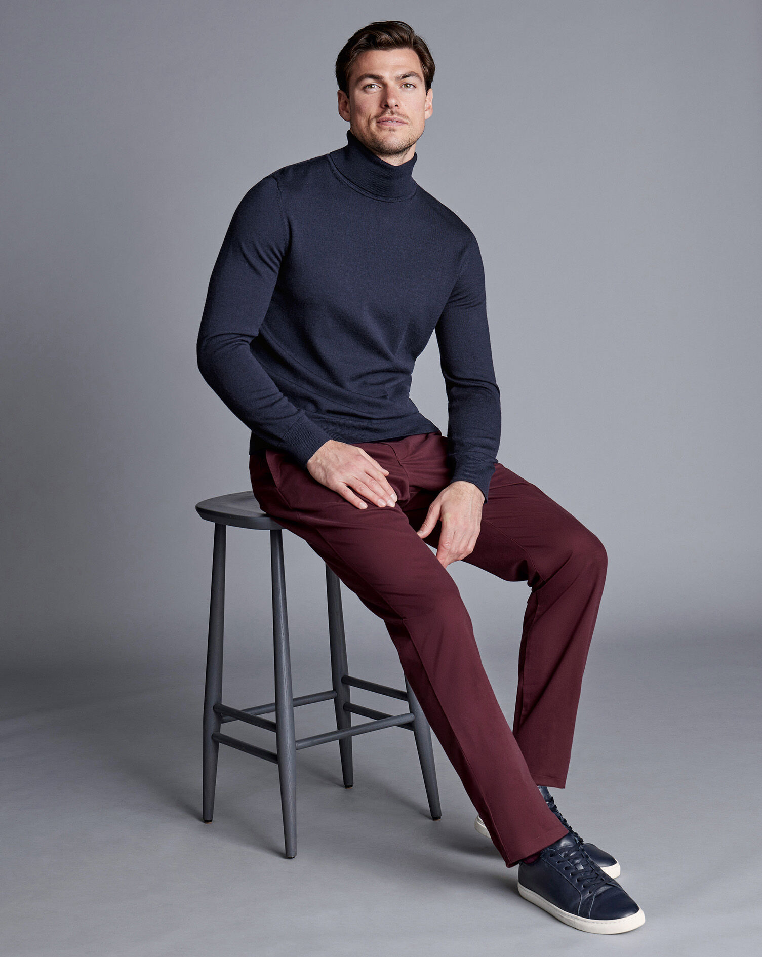 Ultimate Non-Iron Chinos - Wine Red