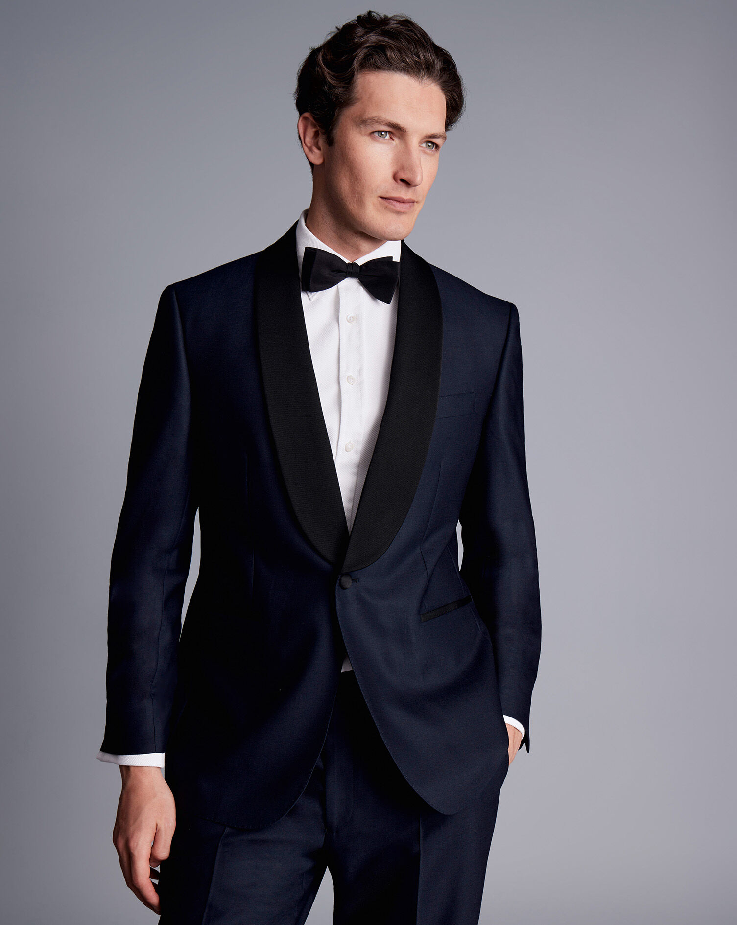 Shawl Lapel Tuxedo Jacket - Dark Navy