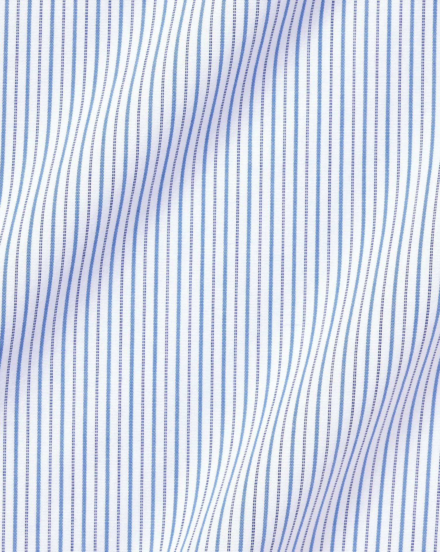Spread Collar Non-Iron Stripe Winchester Shirt - Ocean Blue
