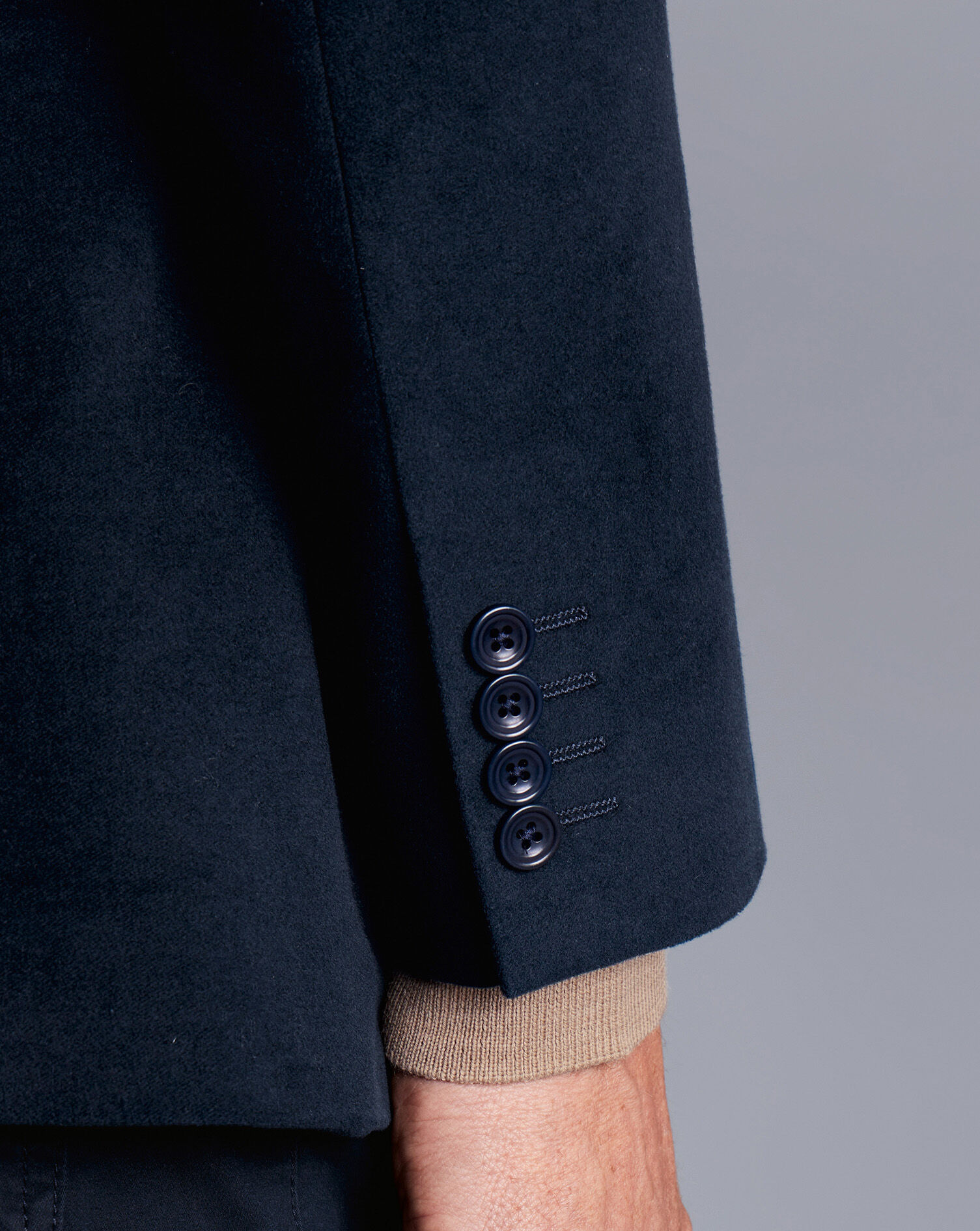 Italian Moleskin Jacket  - Navy