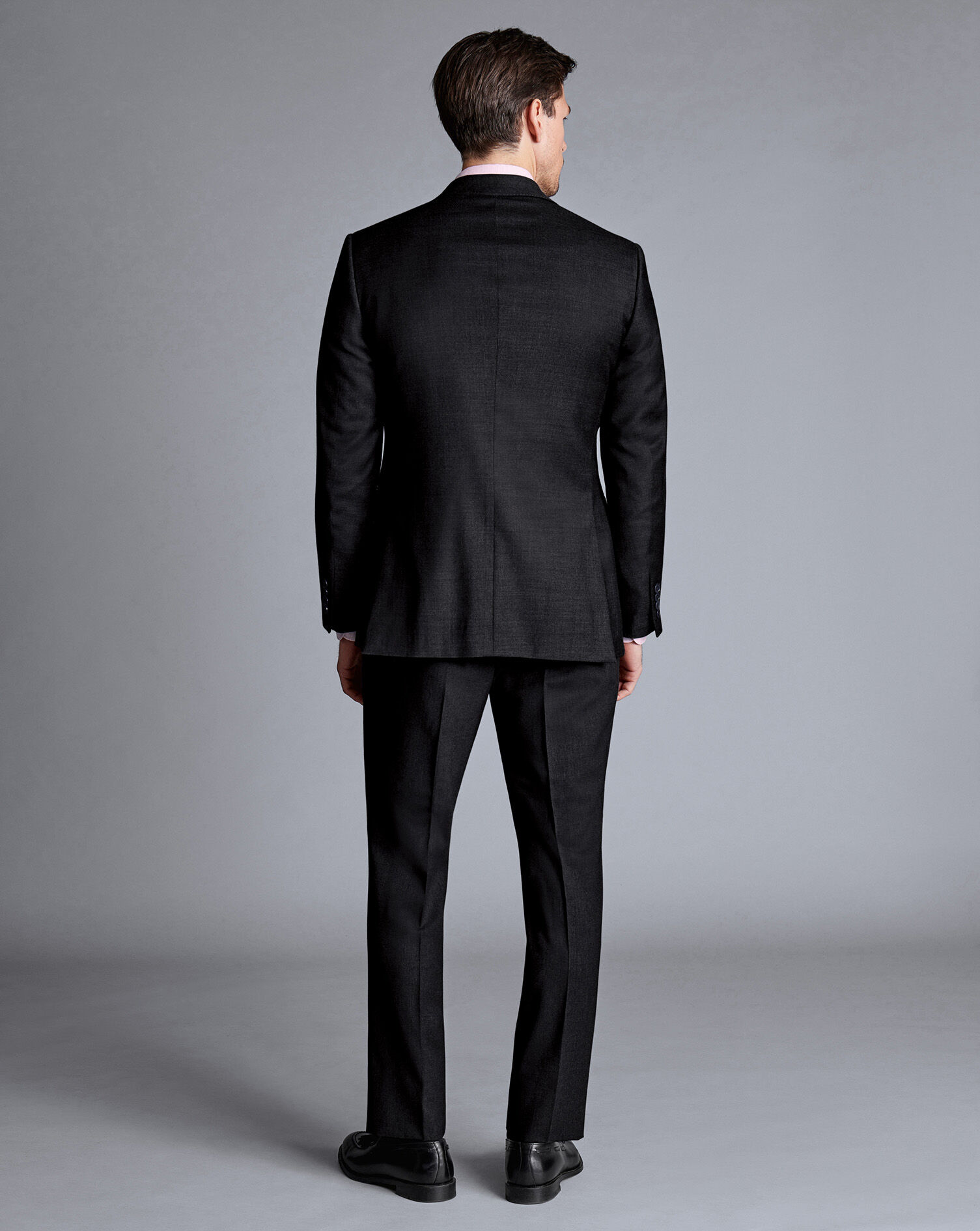 Natural Stretch Twill Suit - Black