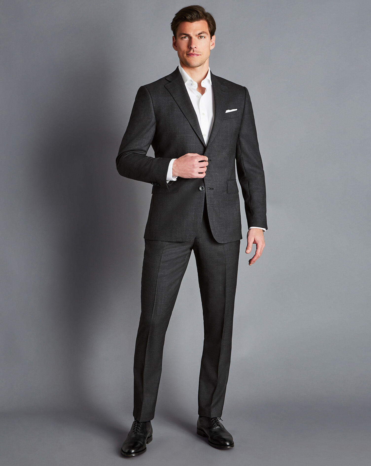 Ultimate Performance End-on-End Suit Pants - Charcoal Grey