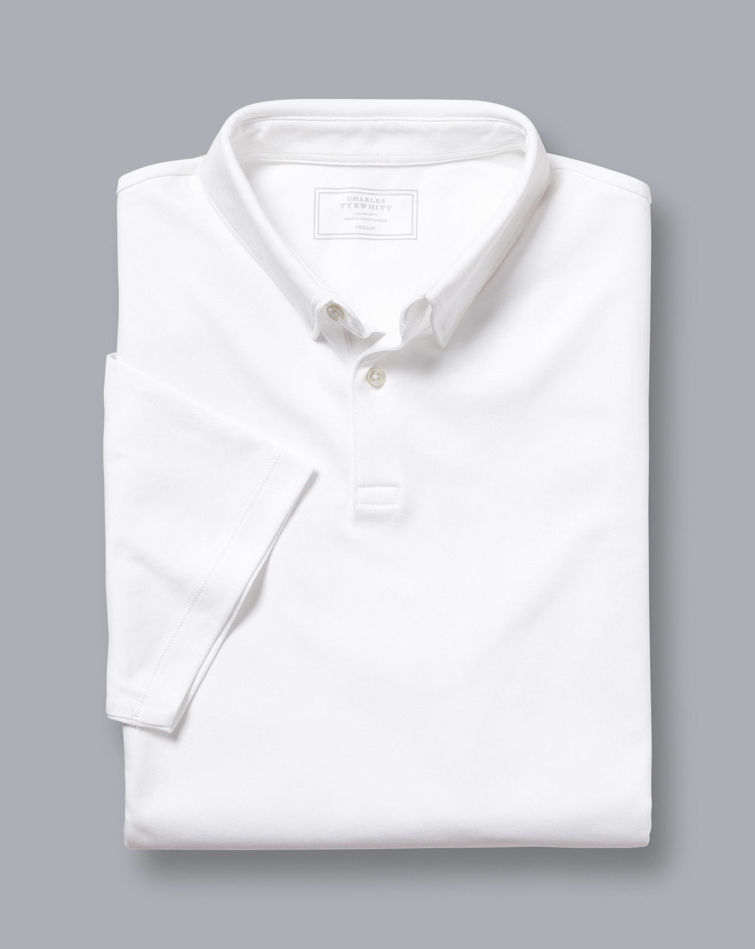 Smart Jersey Polo - White