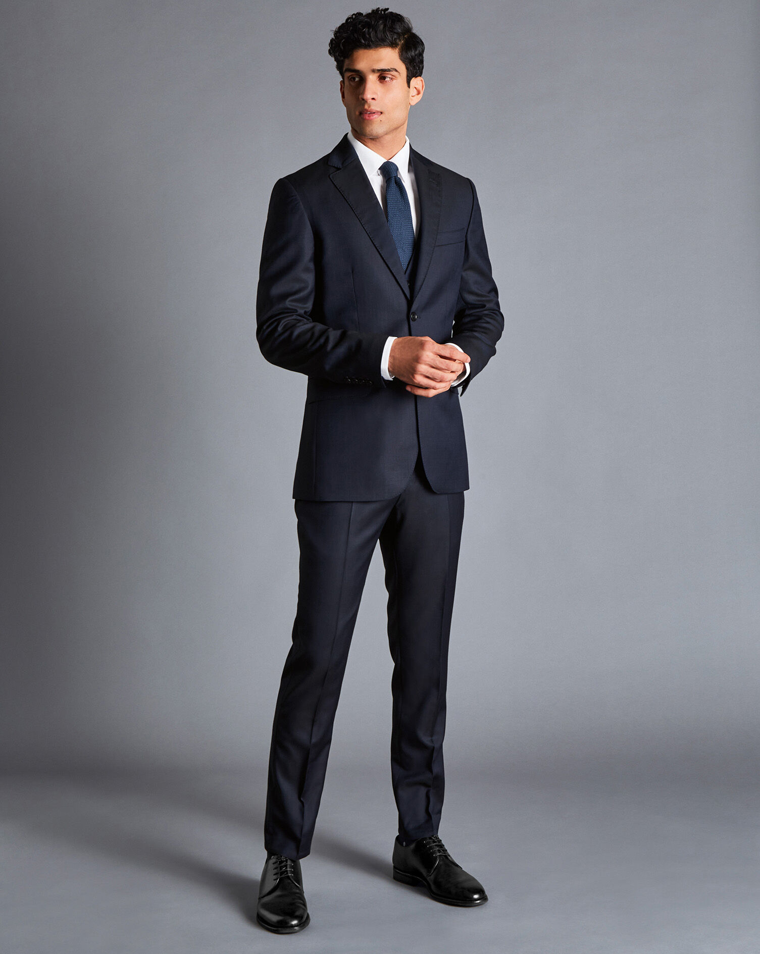 Italian Luxury Suit - Dark Navy